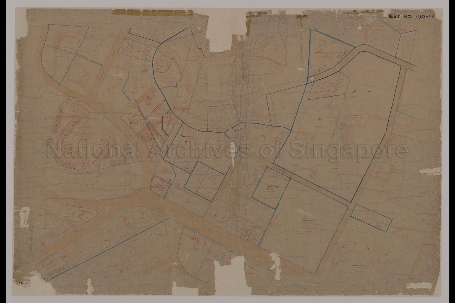 Singapore - Sheet 190-13 Tanglin Road and Orchard Road