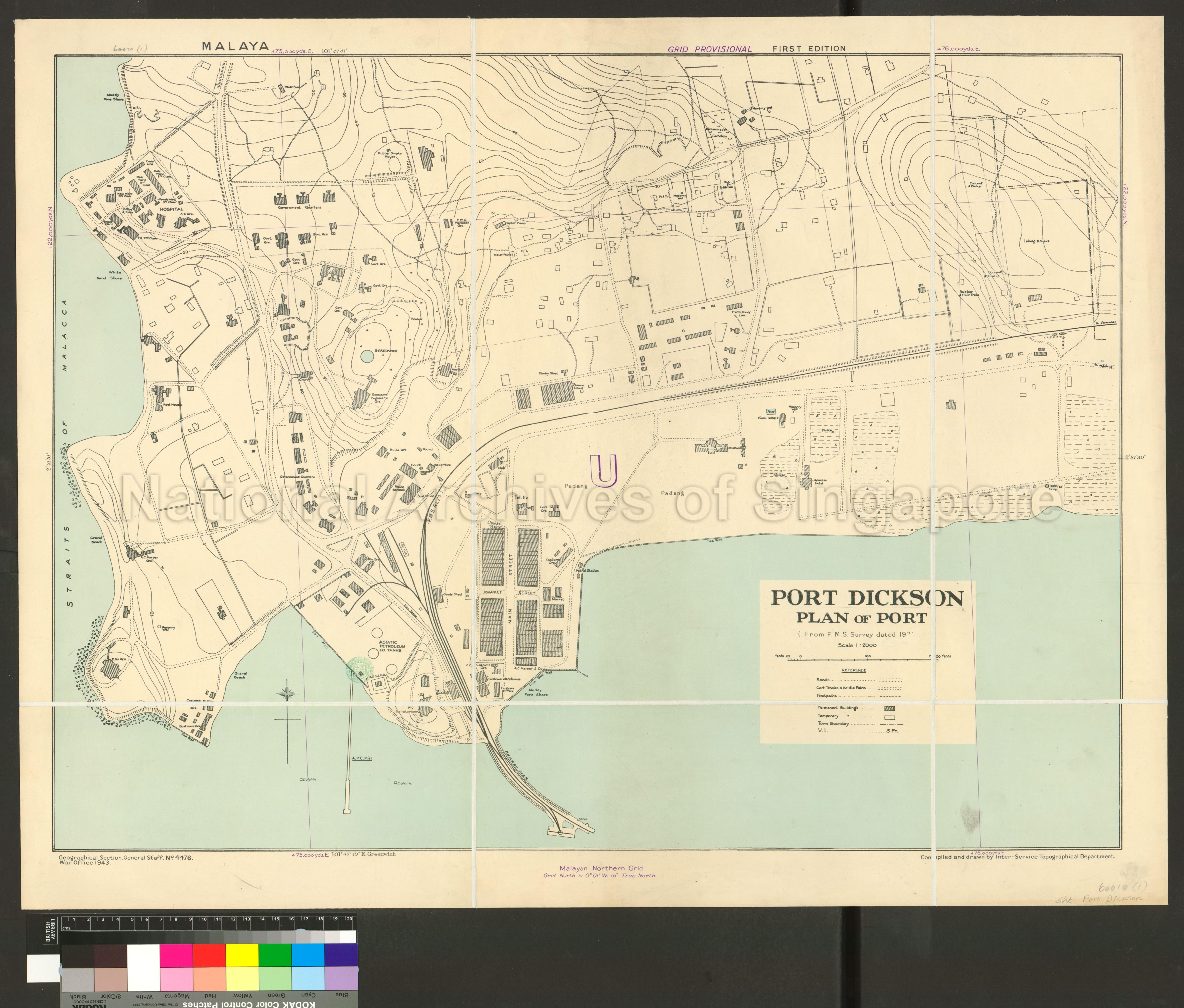 Malaya. Port Dickson, Plan of Port