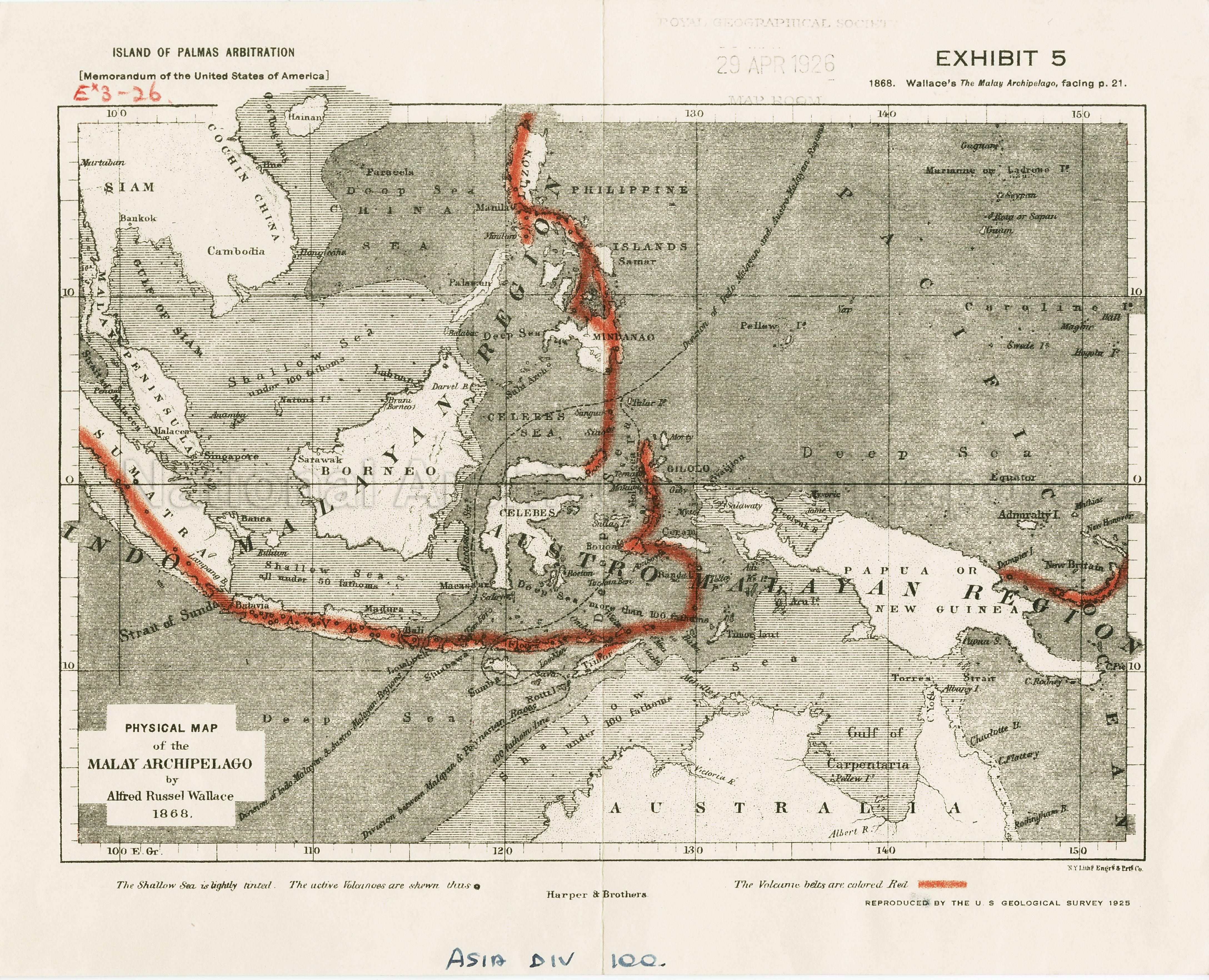 Physical Map of the Malay Archipelago