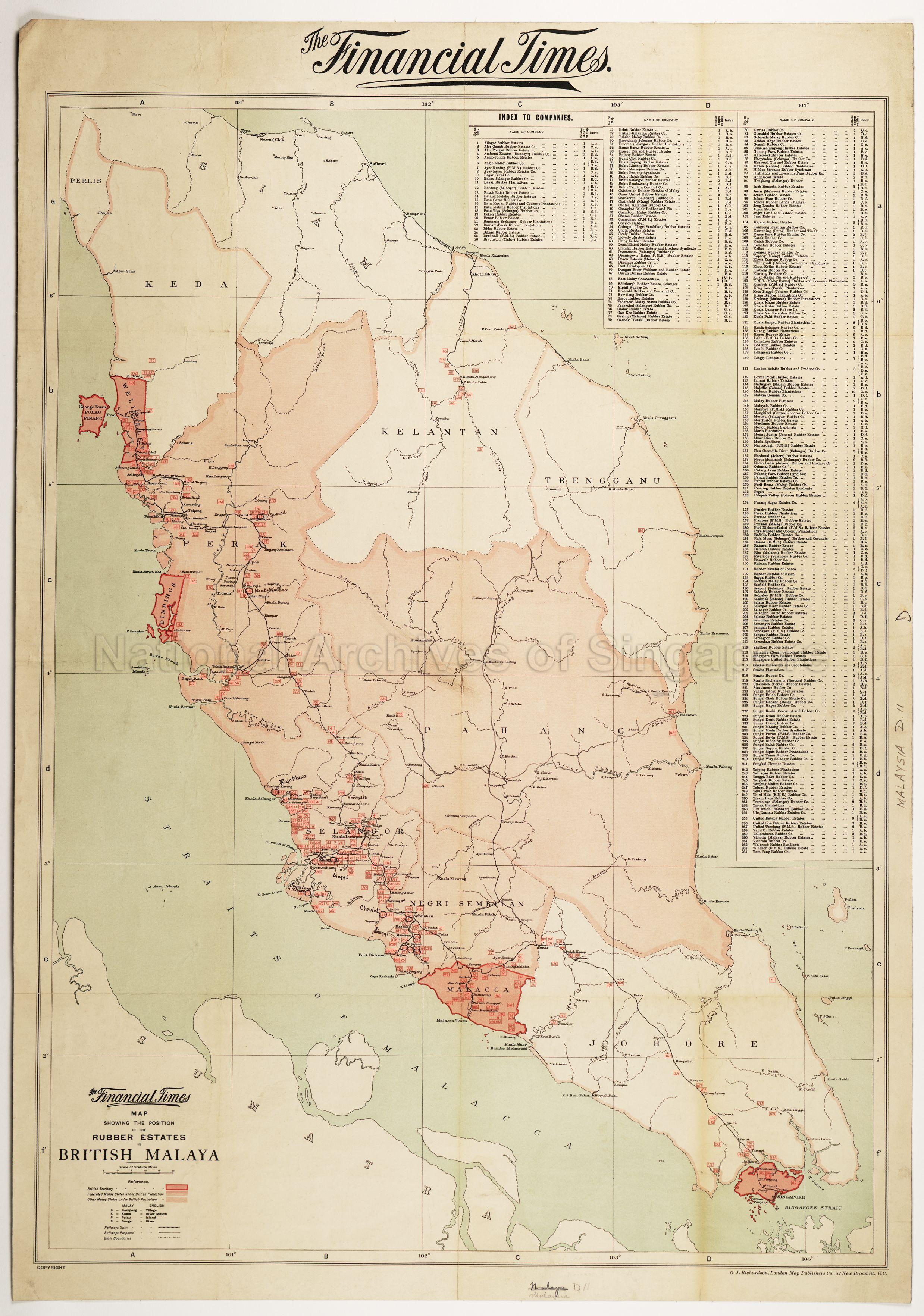 The Financial Times Map Showing The Position of The Rubber  …