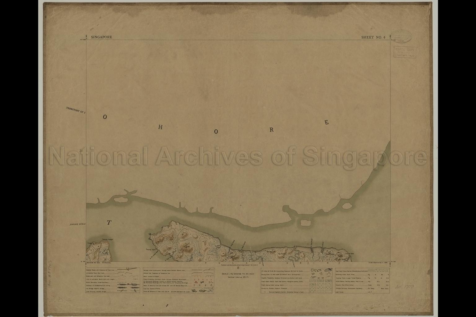 Singapore Sheet No. 4: Mukim Number XXI Punggol, and Pulau  …