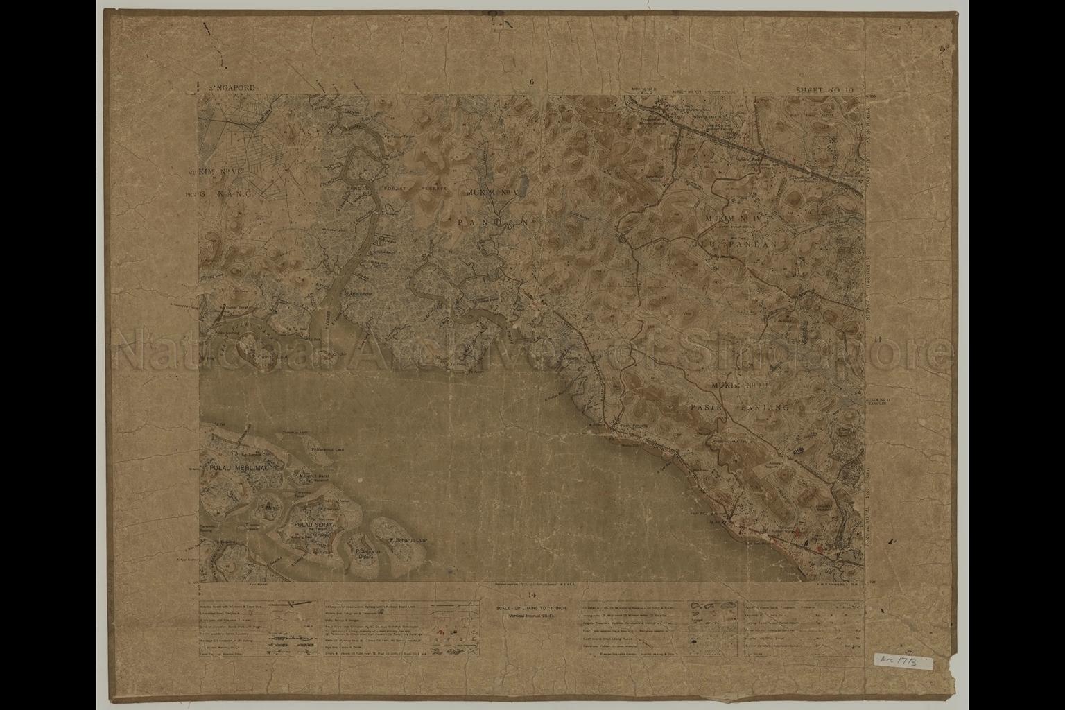 Singapore Sheet No. 10: Mukim: X Jurong, XVI Bukit Timah, XV …