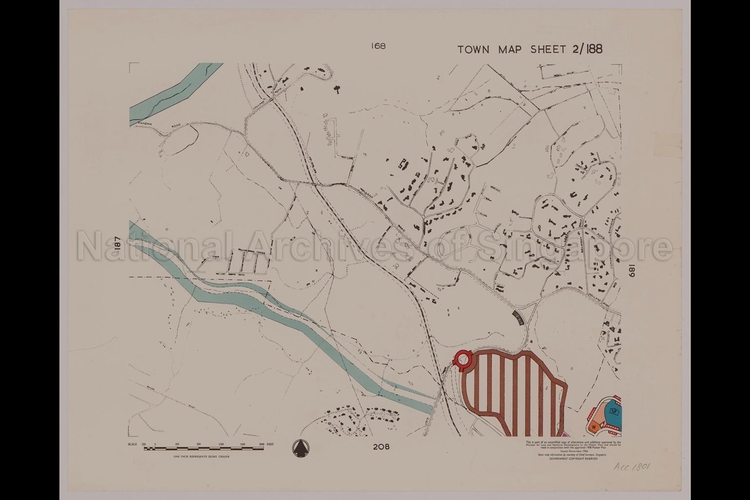 1958 Master Plan: Town Map Sheet 2/188