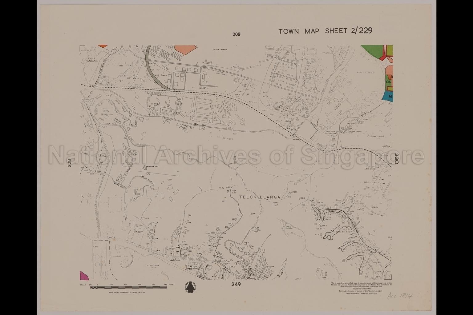 1958 Master Plan: Town Map Sheet 2/229