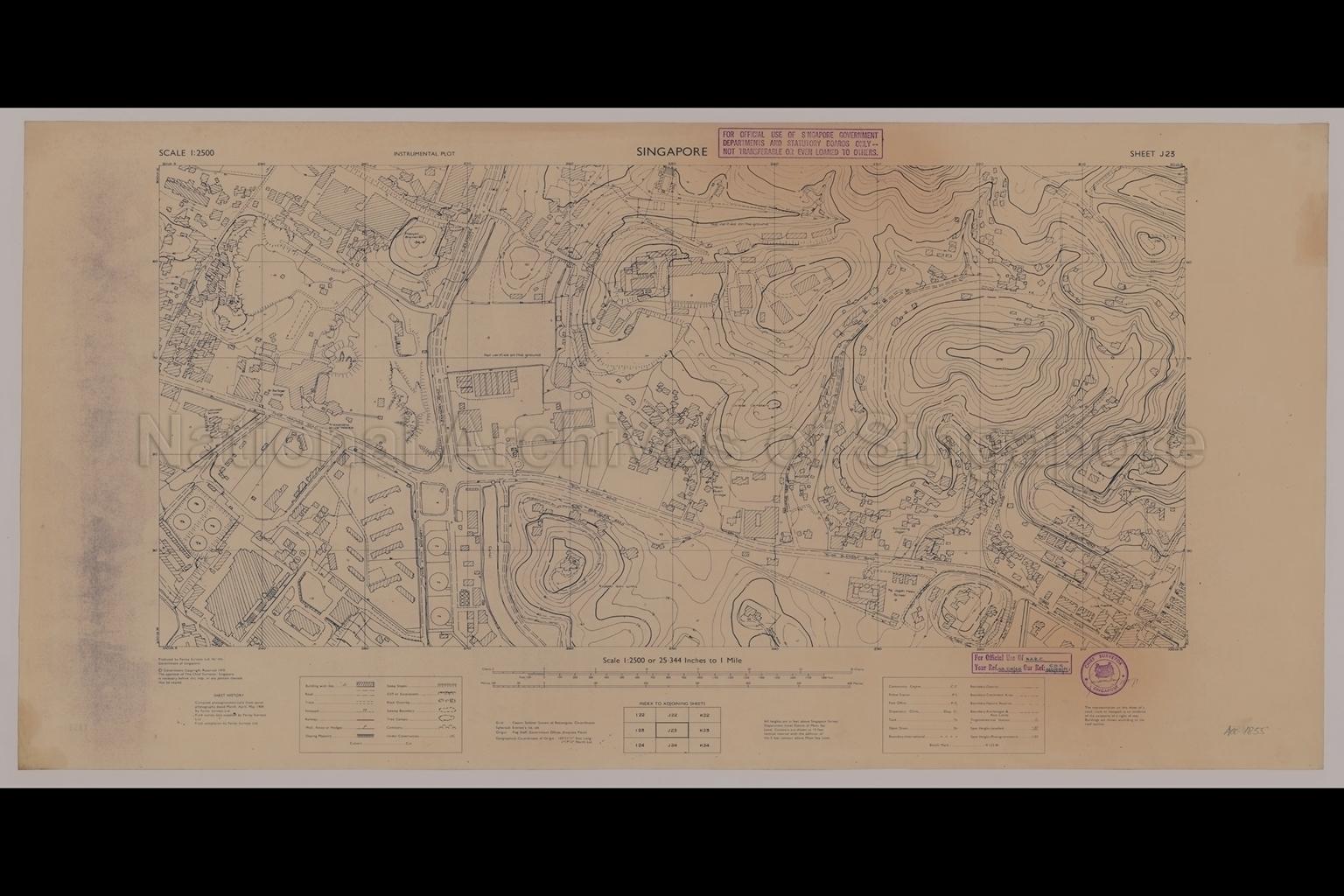 Singapore. Instrumental Plot - Telok Blangah And Bukit Merah