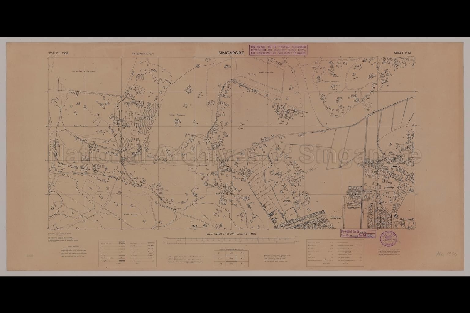 Singapore. Instrumental Plot - Cheng San Road, Serangoon