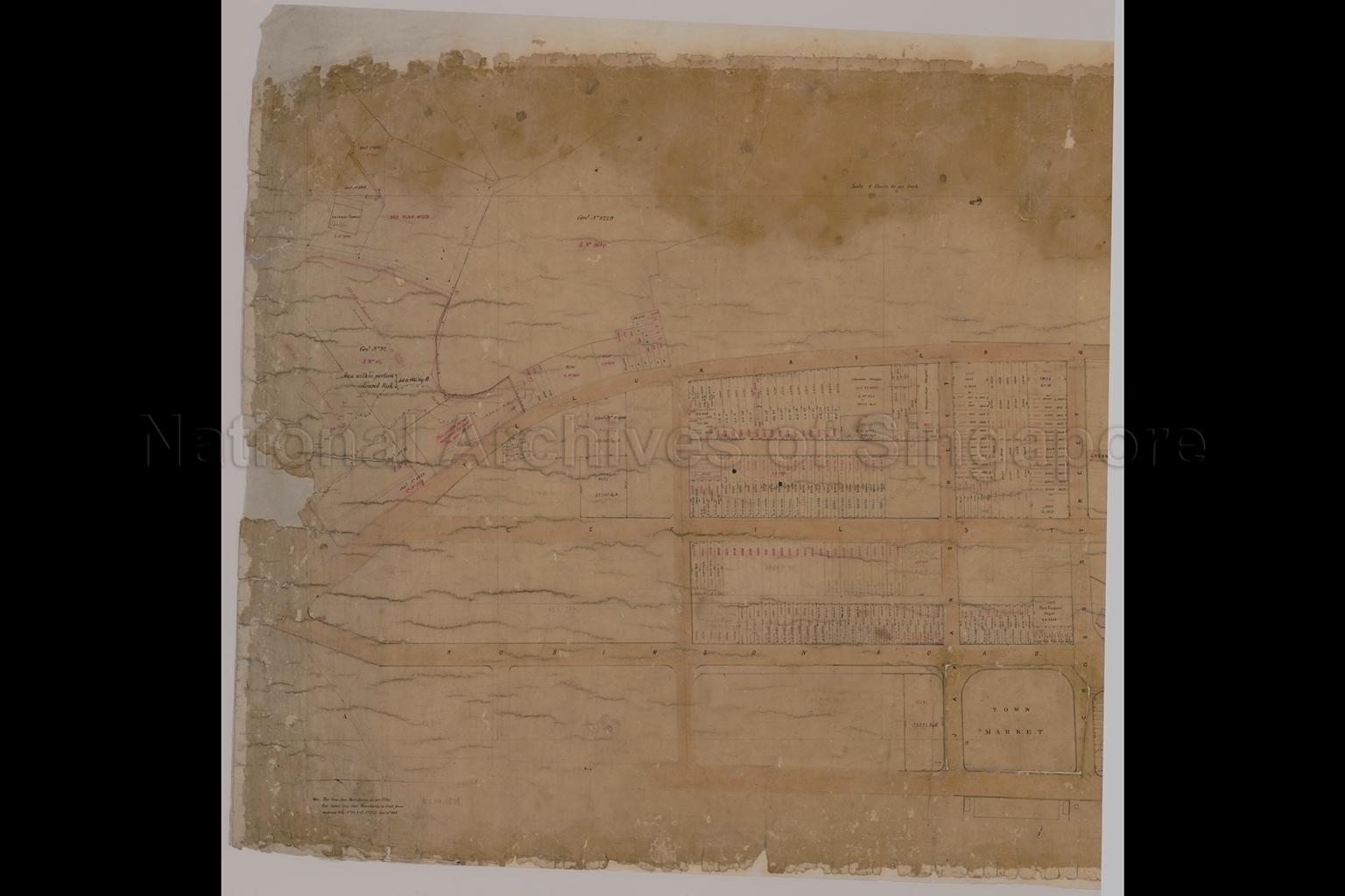 Map of area around Telok Ayer Street, Cecil Street and  …