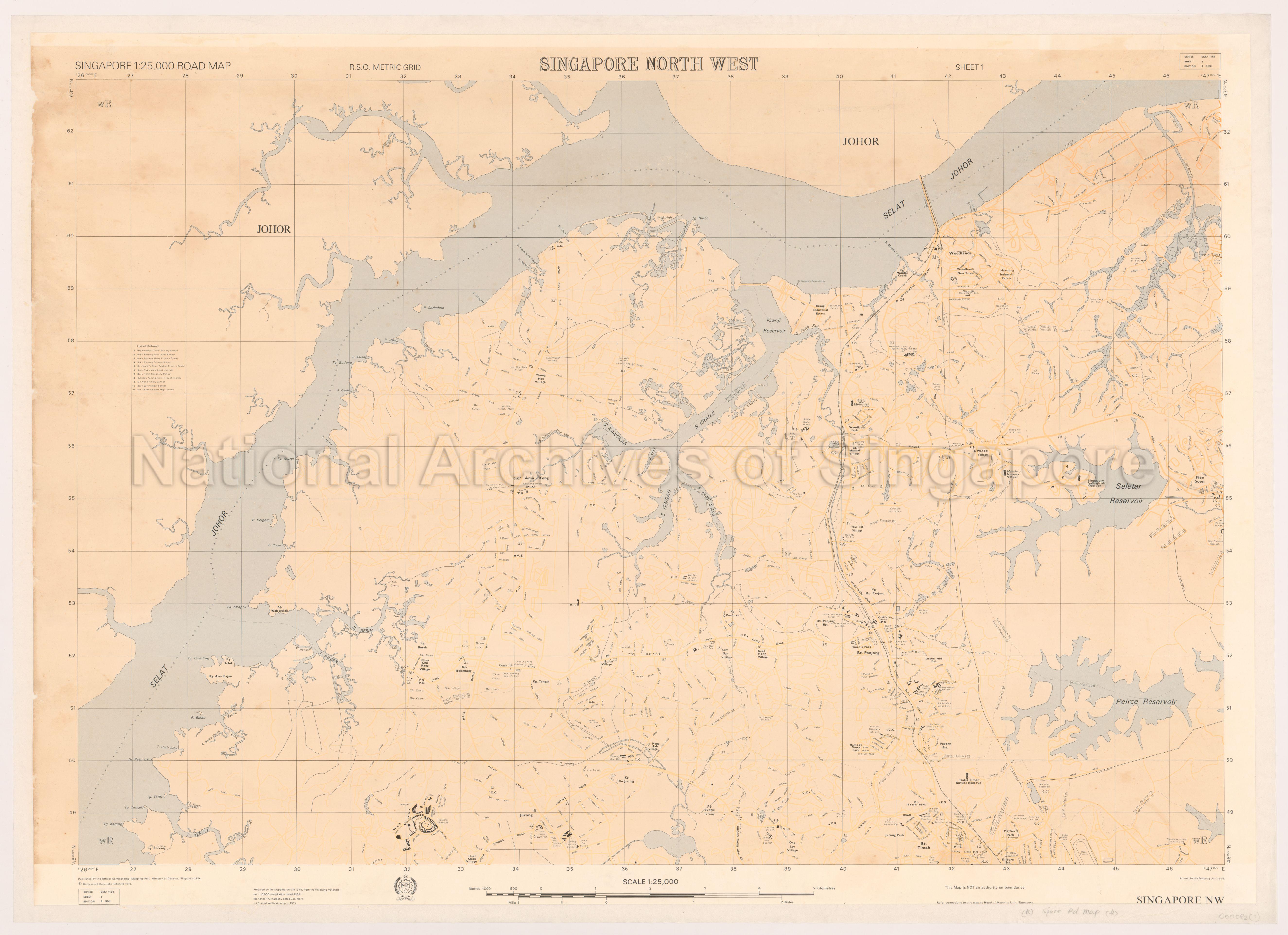 Singapore Road Map - Singapore North West (1/4)