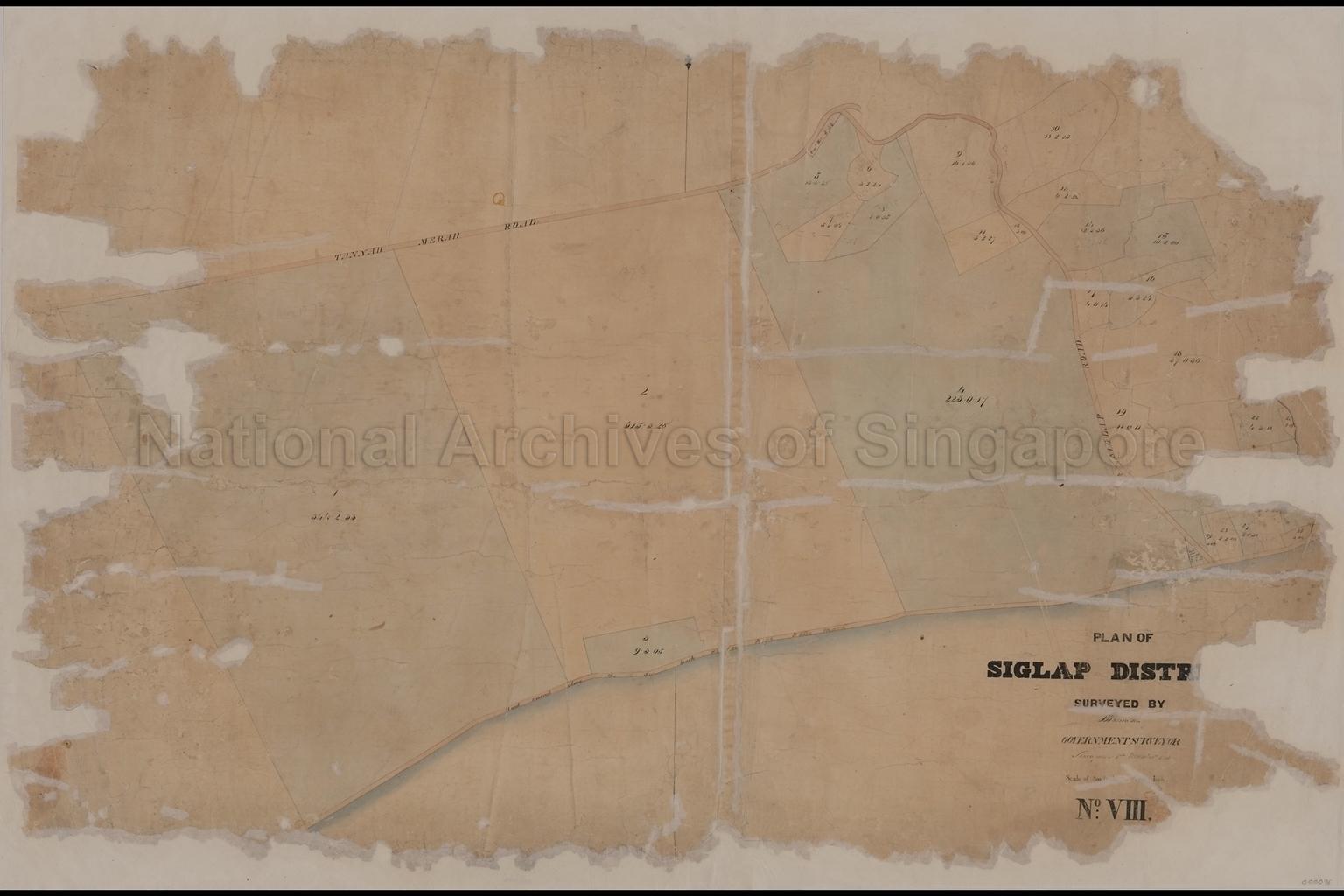 Plan Of Siglap District No. VIII