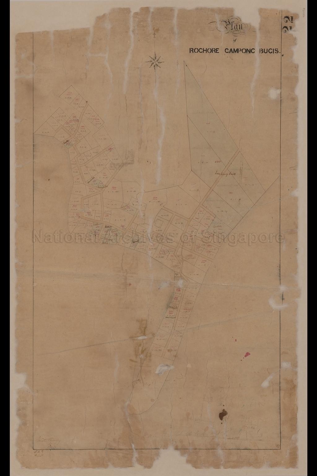 Plan of Rochore Campong Bugis