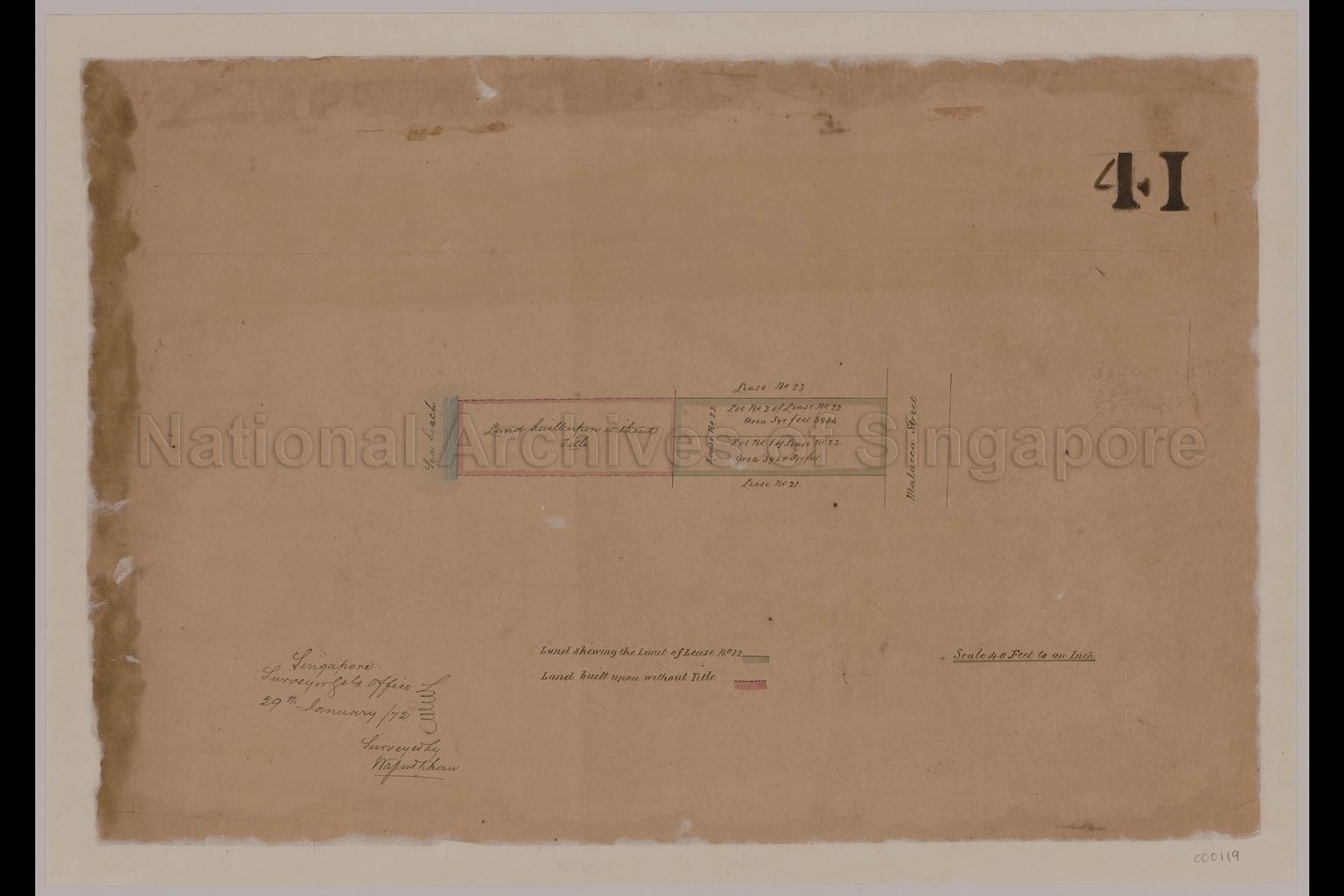 Land lots at Malacca Street