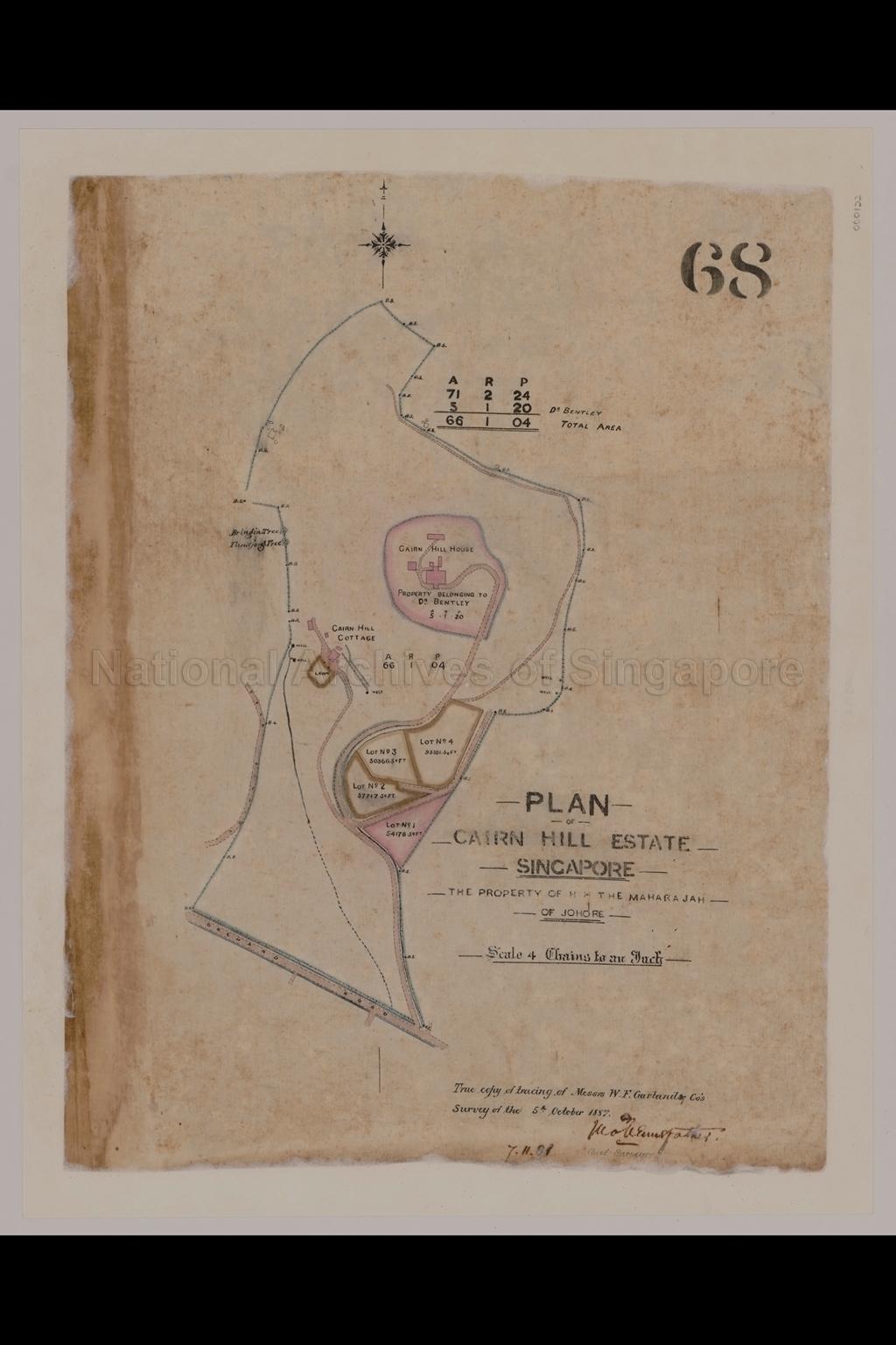 Plan Of Cairn Hill (Cairnhill) Estate, Singapore - The  …