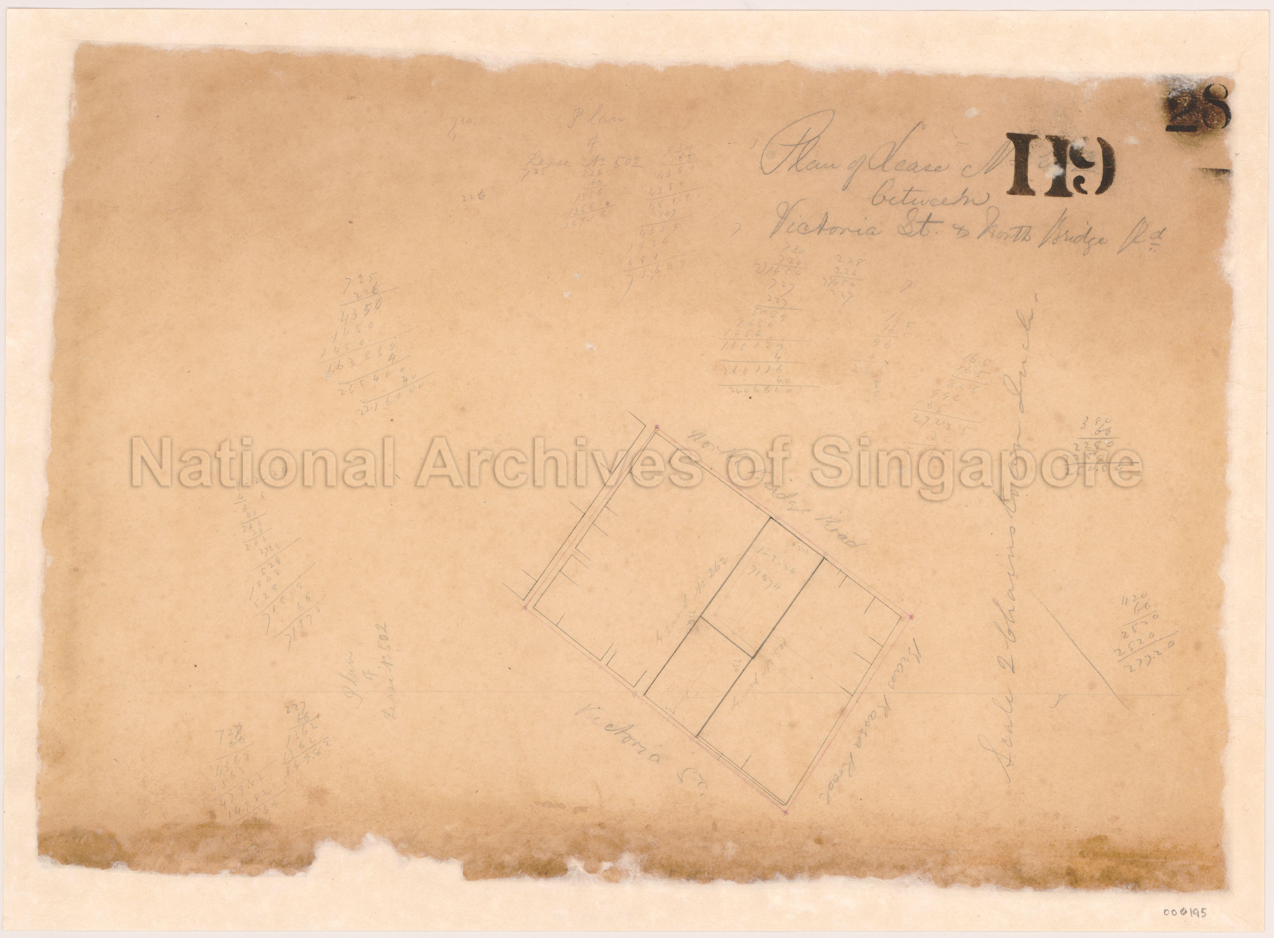 Plan of Lease No.502 Between Victoria Street and North  …