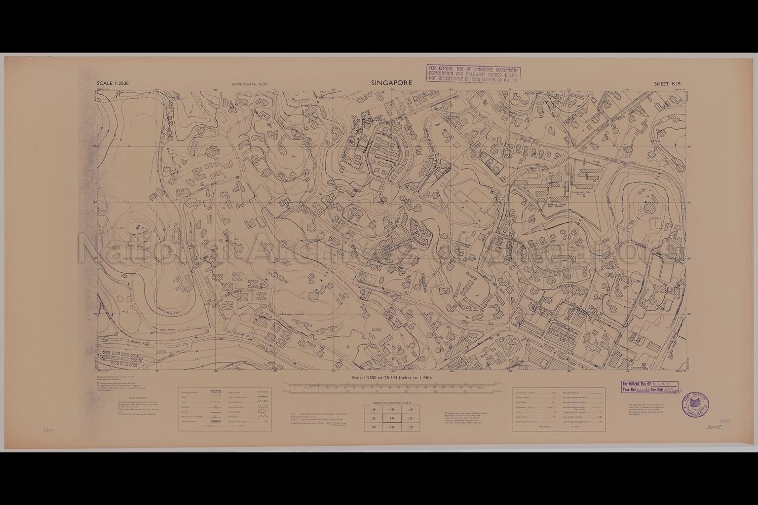 Singapore. Instrumental Plot - Botanic Gardens And Newton