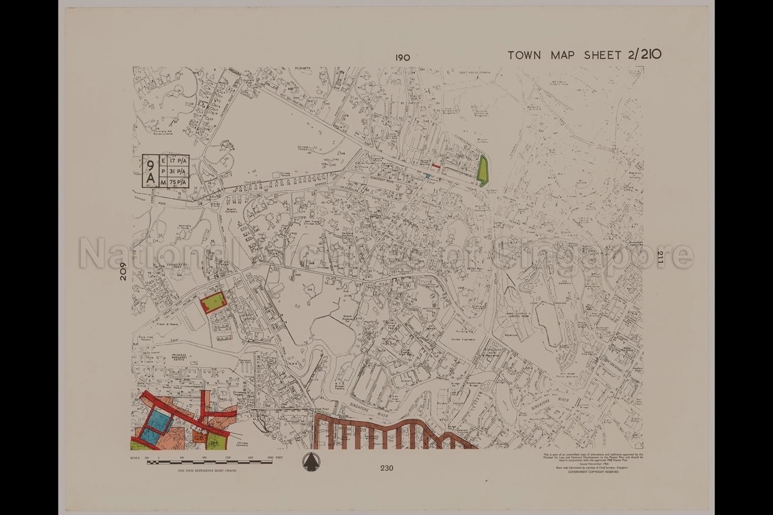 1958 Master Plan - Town Map Sheet 2/210
