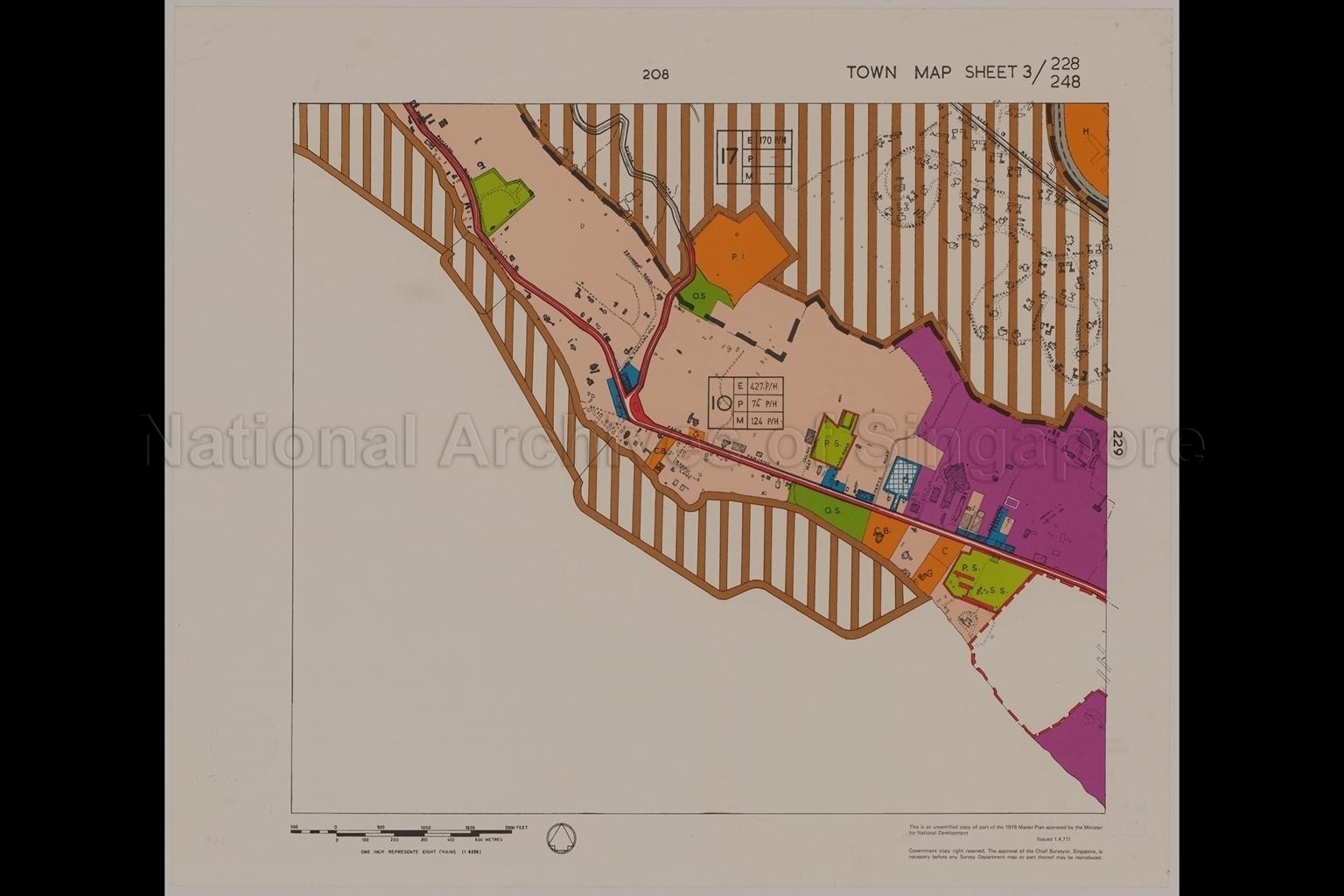 1976 Master Plan: Town Map Sheet 3/228/248