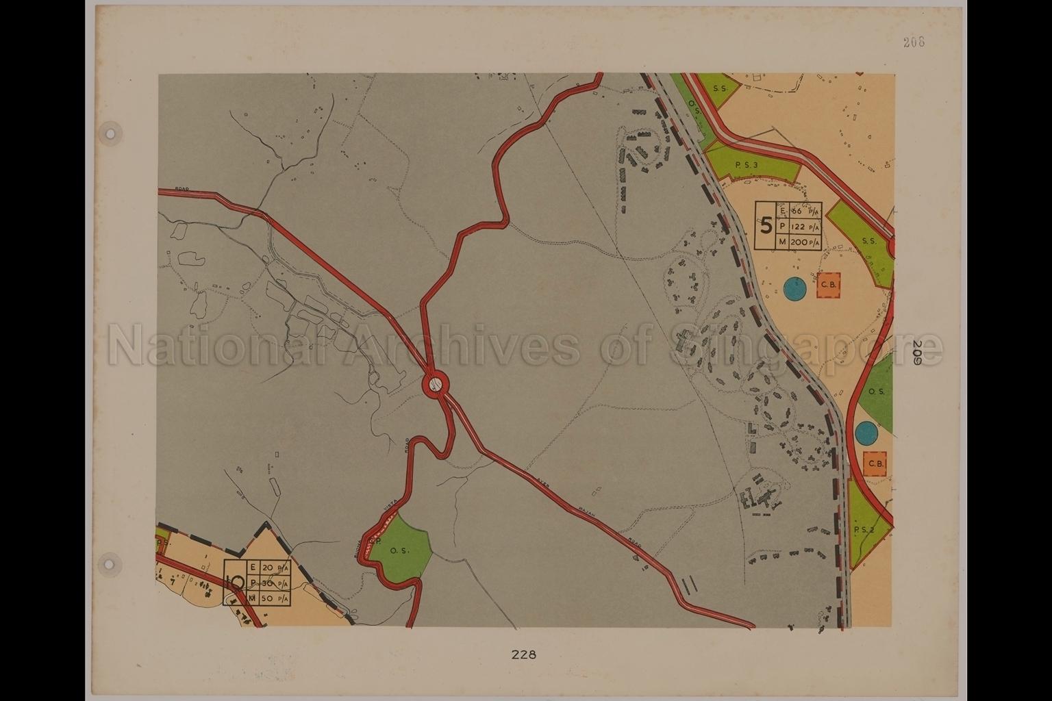 Town Map Sheet Number 208