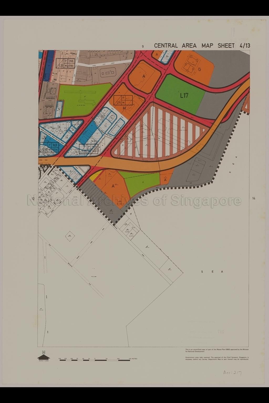 Master Plan 1980 : Central Area Map Sheet 4/13