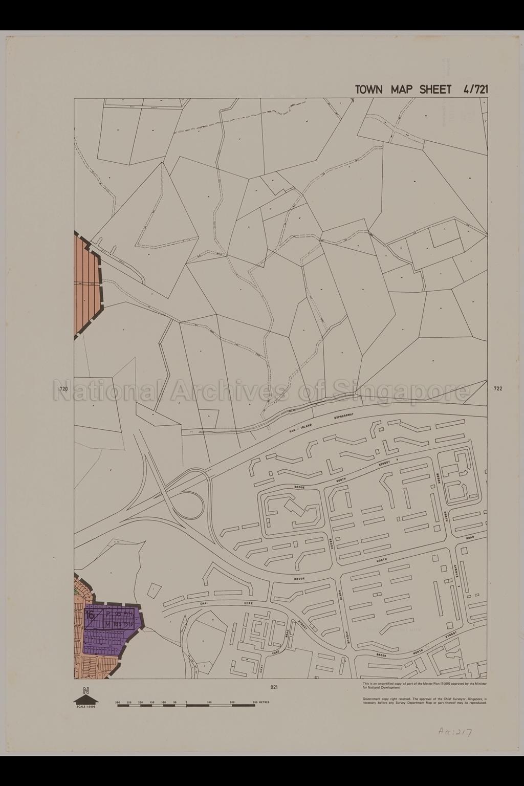 Master Plan 1980 : Town Map Sheet 4/721
