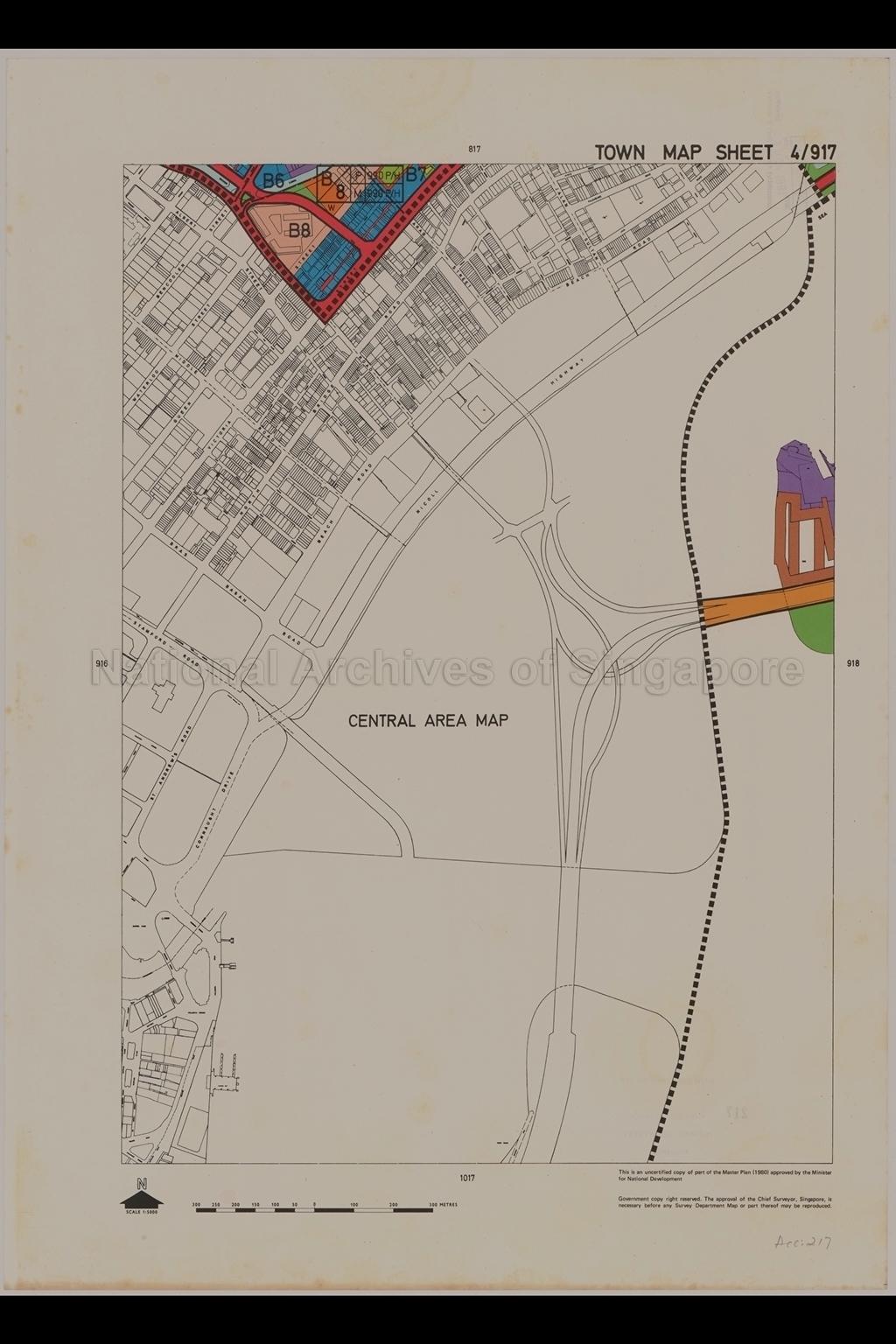 Master Plan 1980 : Town Map Sheet 4/917