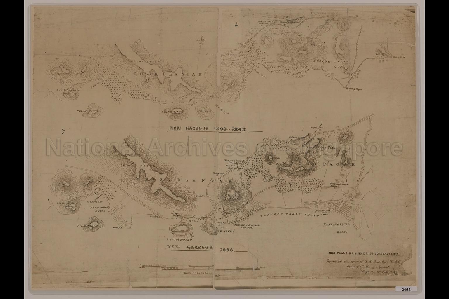 1)New Harbour 1840-1843 2)New Harbour 1886