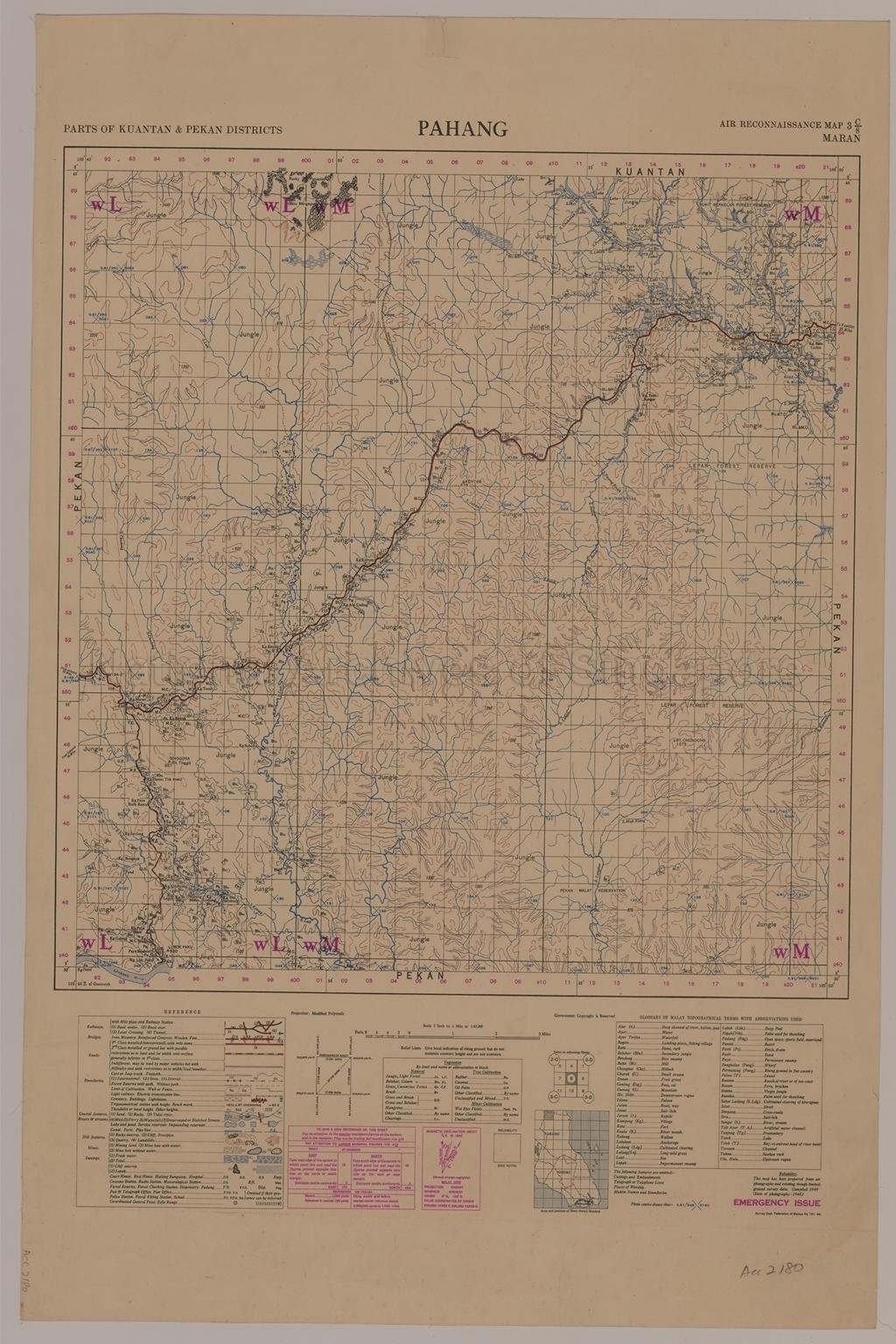 Pahang. Parts of Kuantan and Pekan Districts, Maran