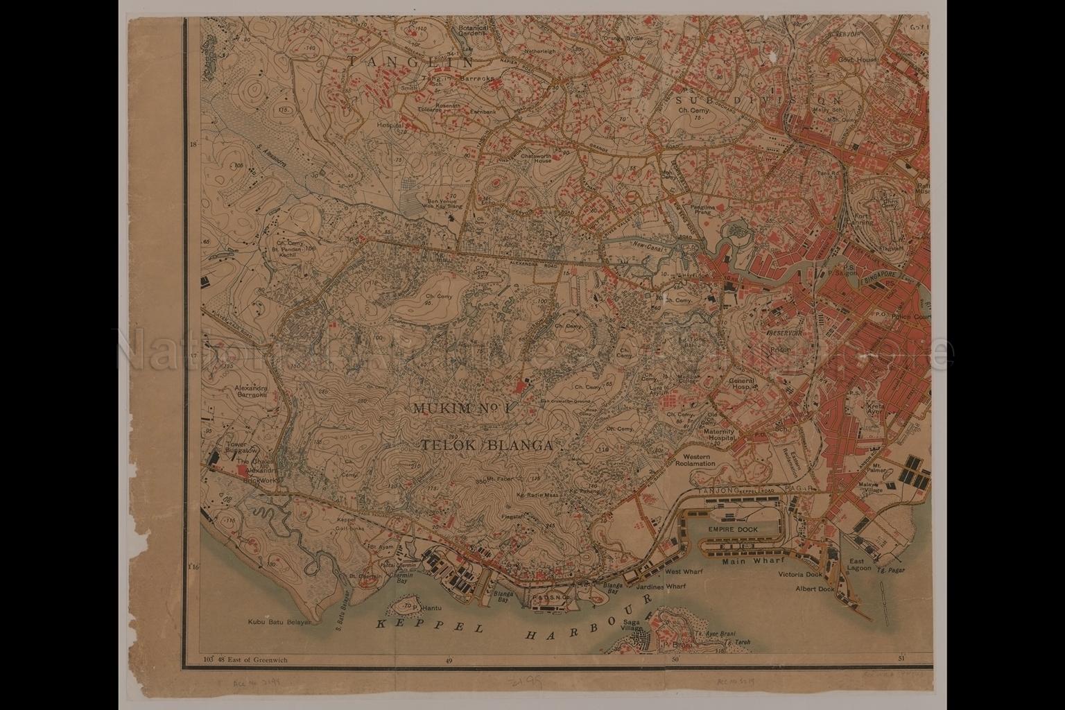 Municipal Area,Singapore,1924