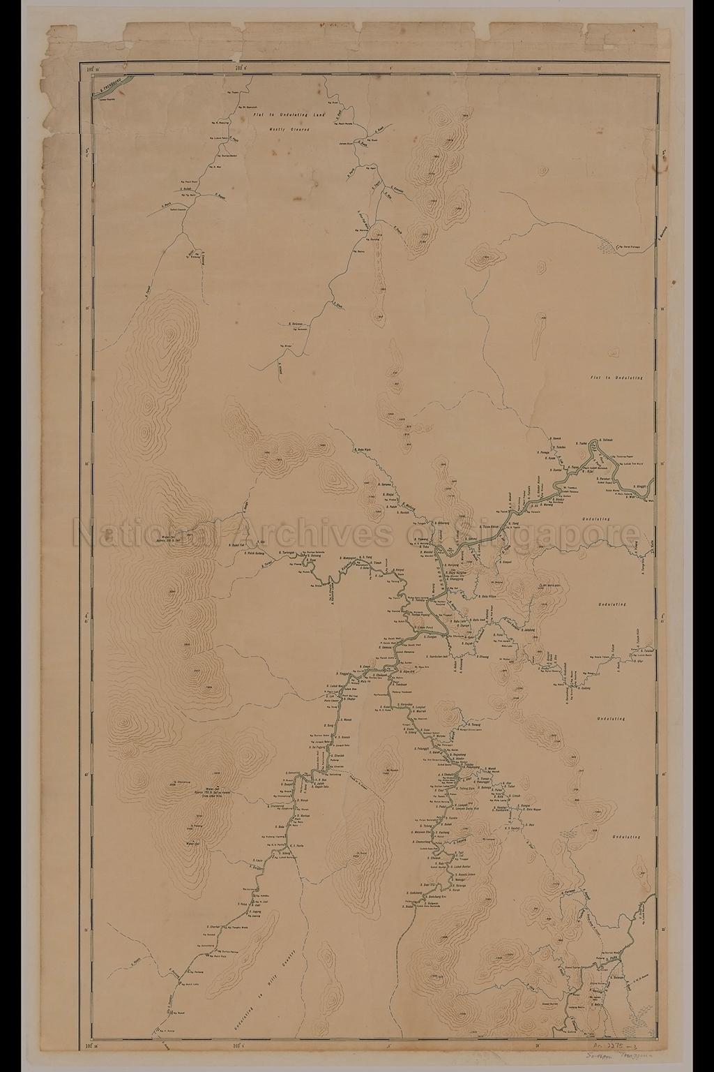 Reconnaissance Map. Southern Trengganu,1924