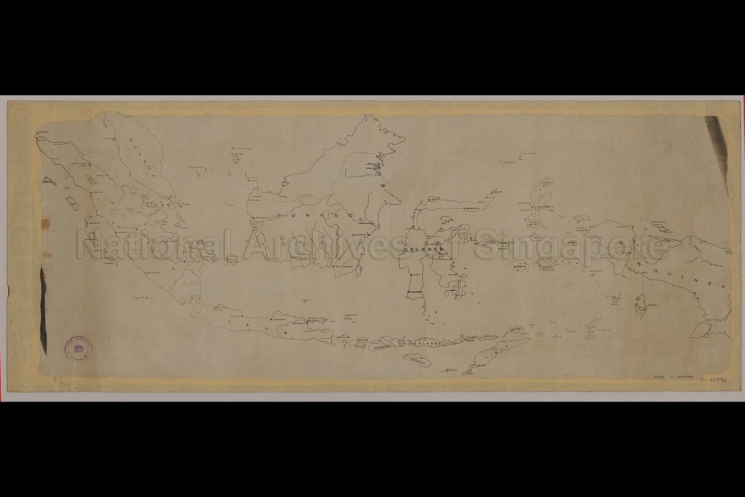 Malaya, Sumatra, Java, Borneo, Celebes, New Guinea