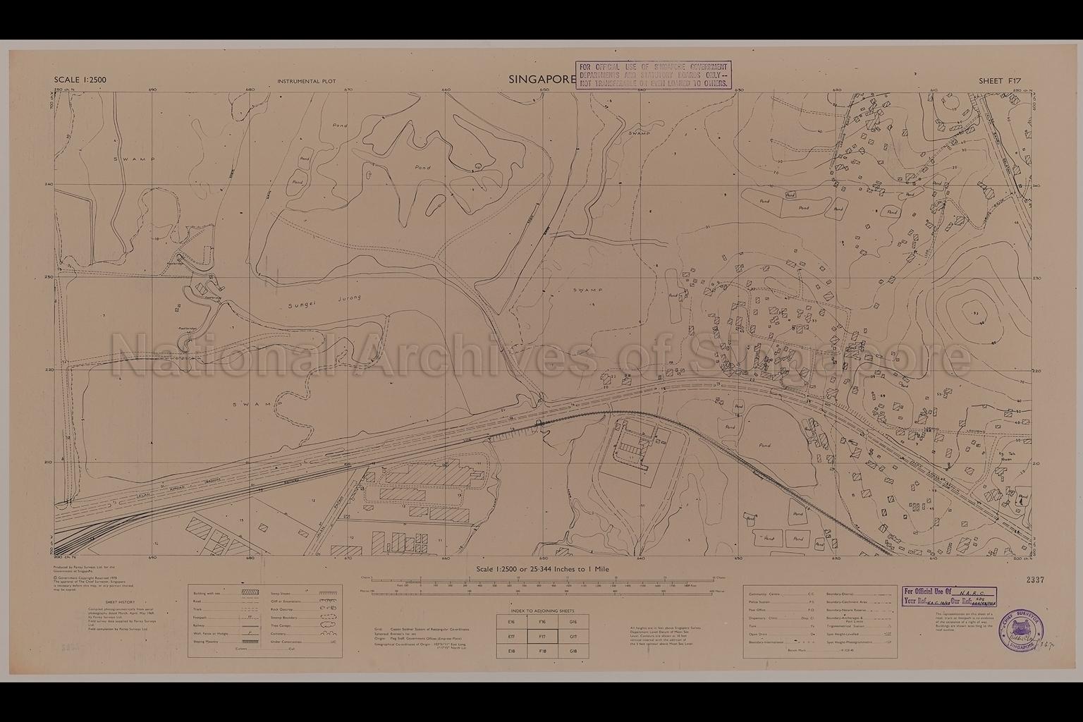 Singapore. Instrumental Plot - Jurong, Jalan Ahmad Ibrahim