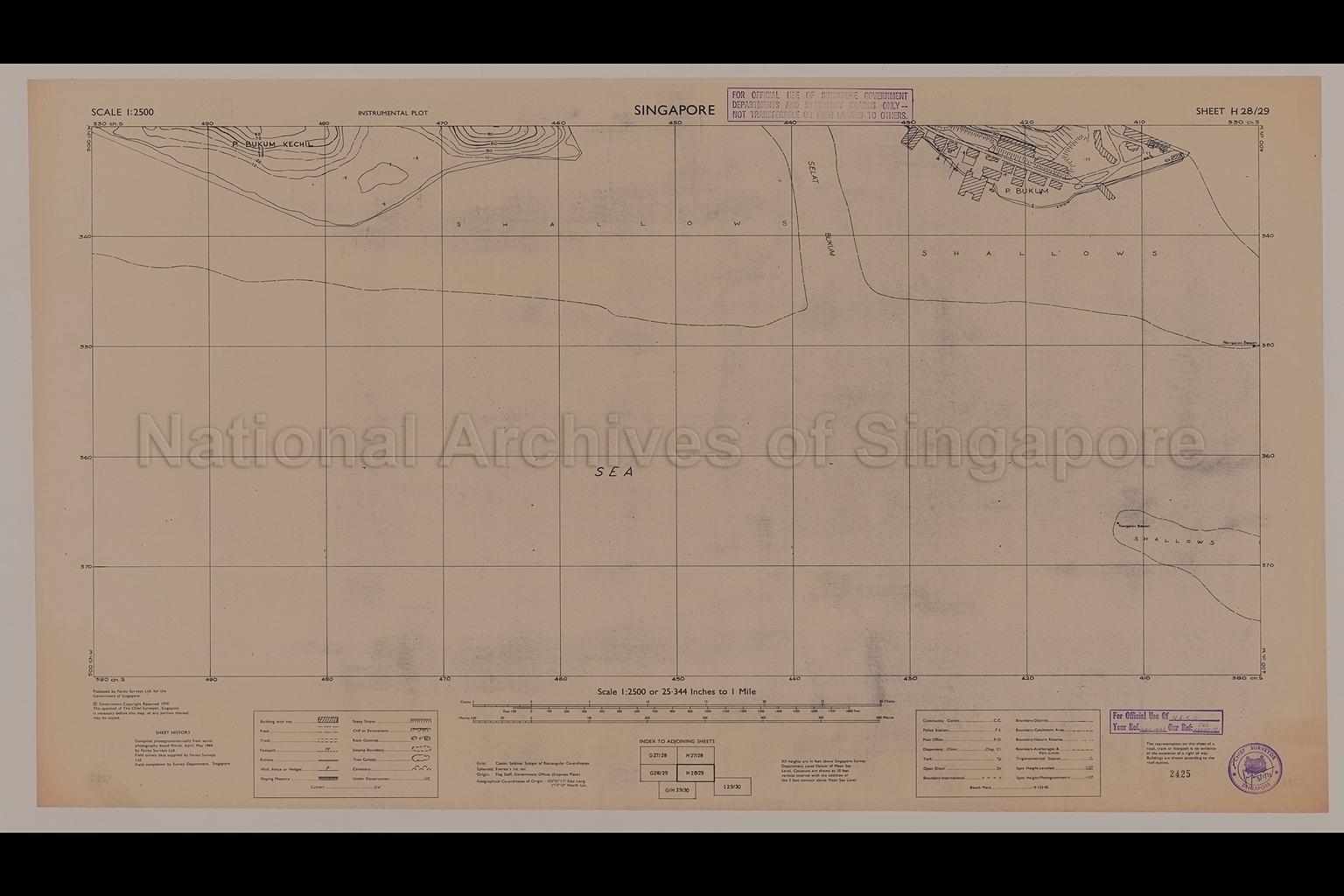 Singapore. Instrumental Plot - Pulau Bukom, Pulau Bukom  …