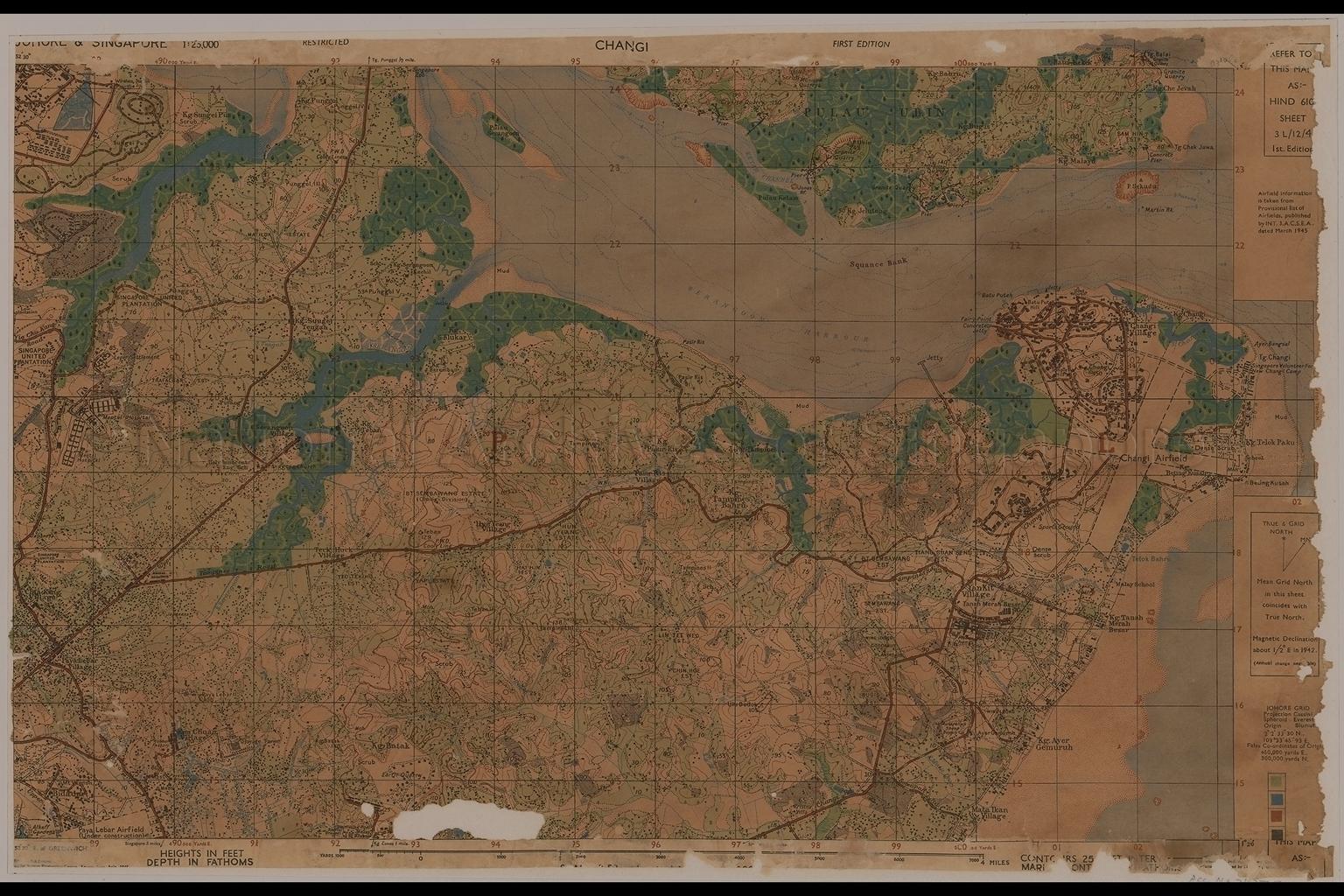 Johore and Singapore. Changi