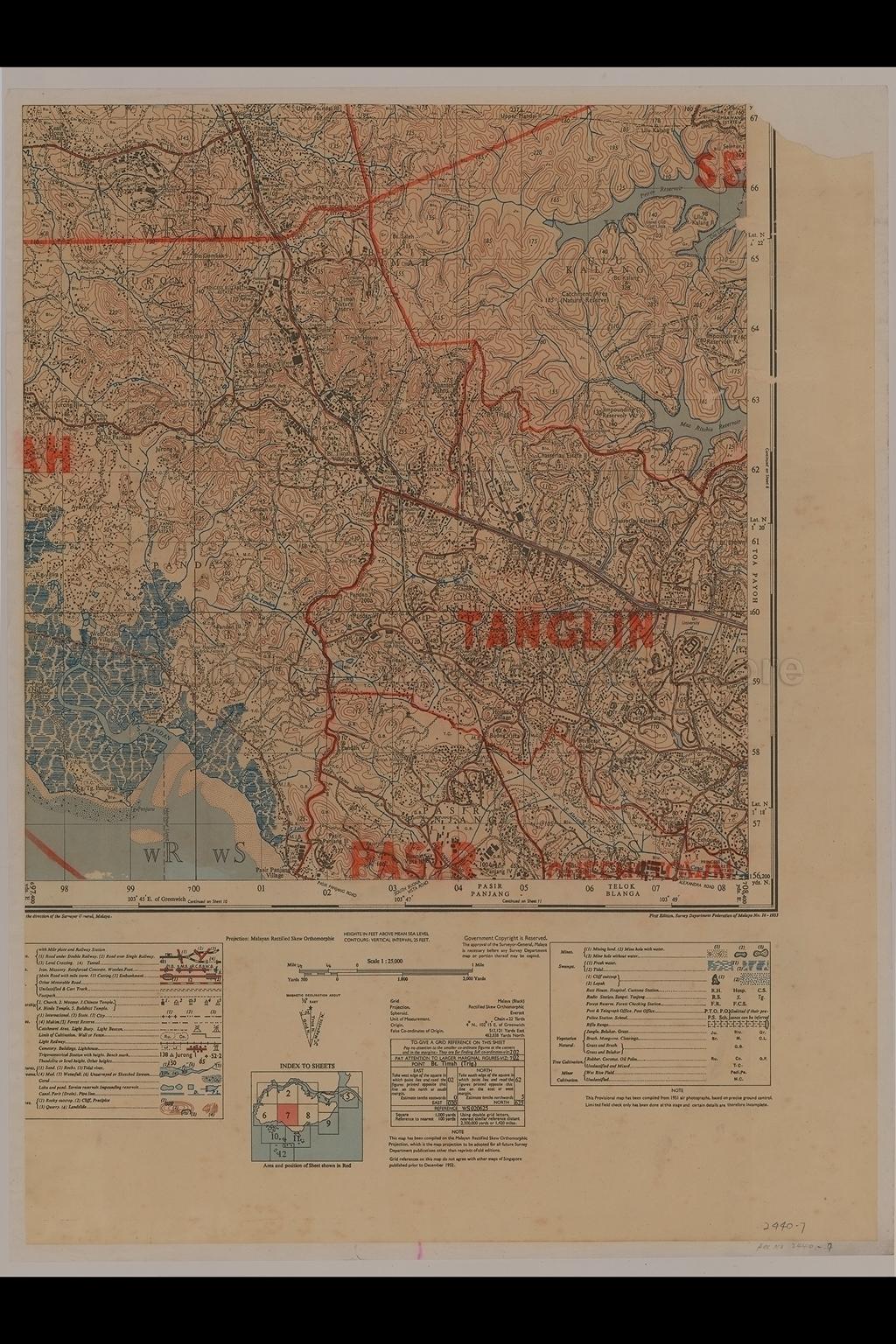 Singapore: Provisional  Issue - Pasir Panjang, Telok Blanga …