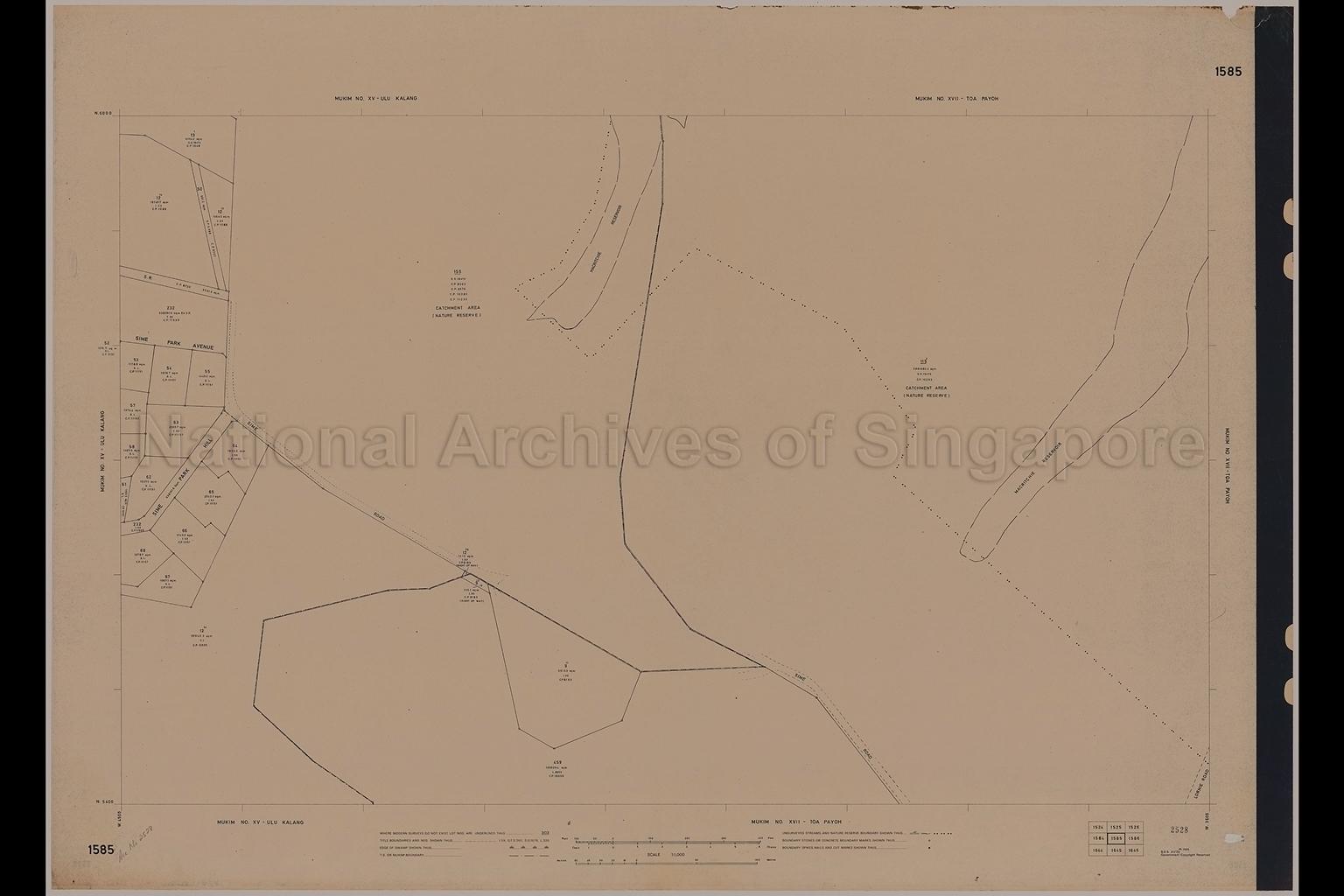 Mukim Number XV: Ulu Kalang and Mukim Number XVII: Toa Payoh