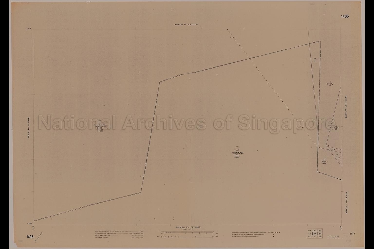 Mukim Number XV: Ulu Kalang and Mukim Number XVII: Toa Payoh