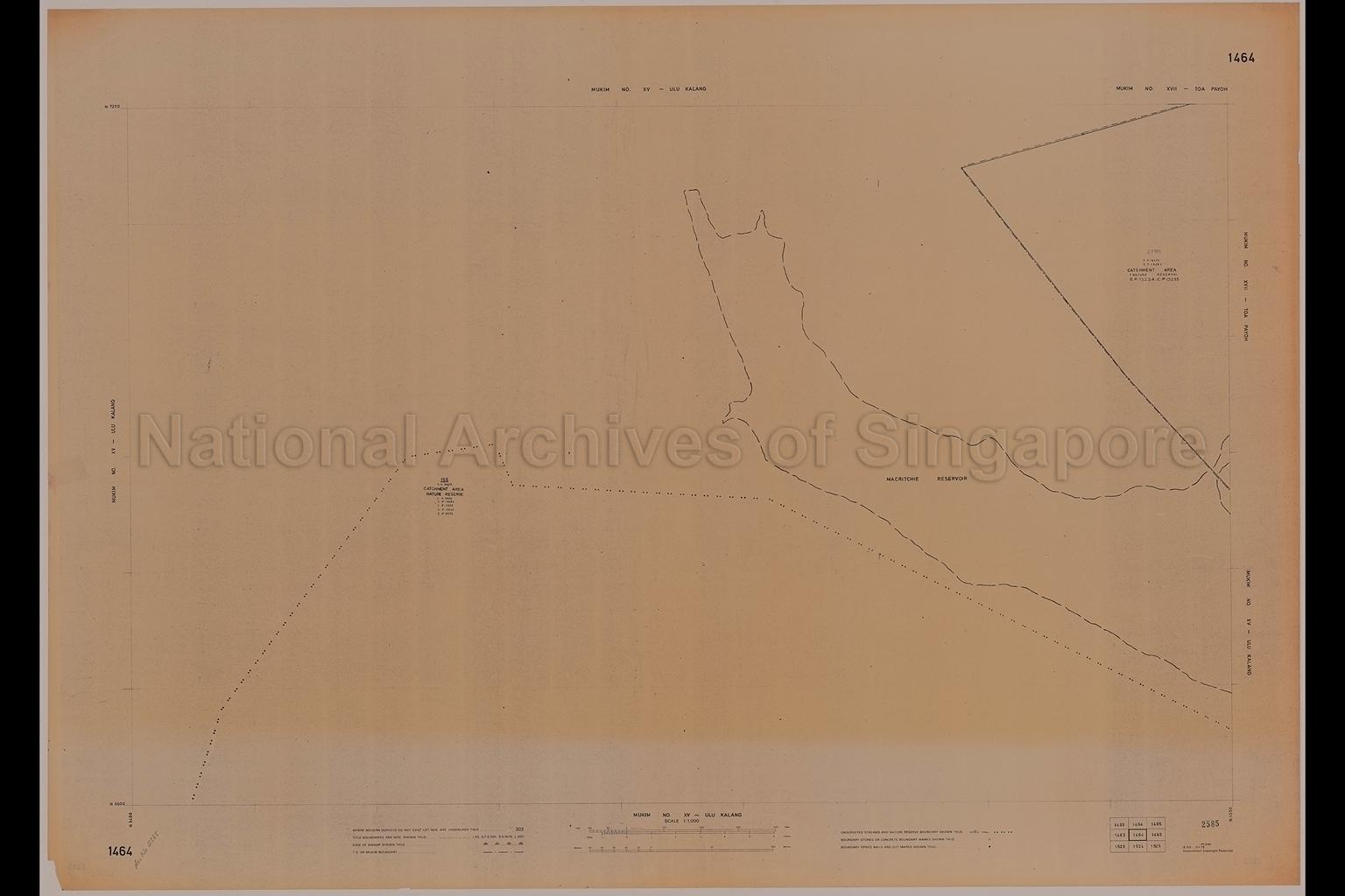 Mukim Number XV: Ulu Kalang and Mukim Number XVII: Toa Payoh