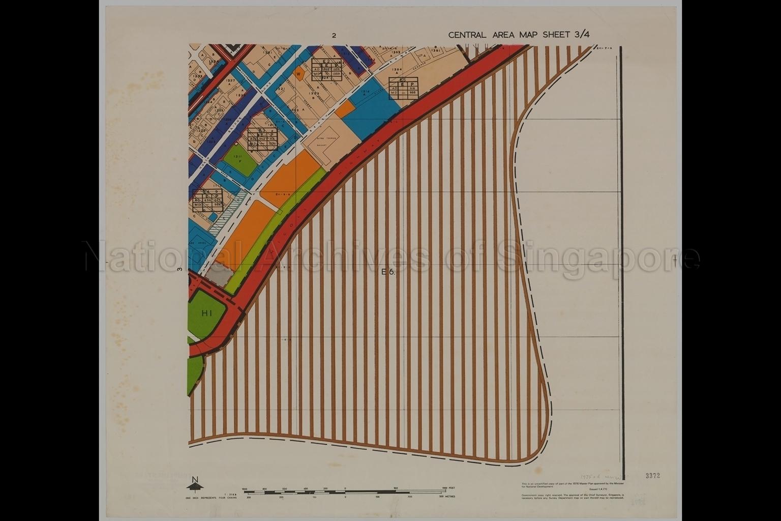 1976 Master Plan: Central Area Map Sheet 3/4