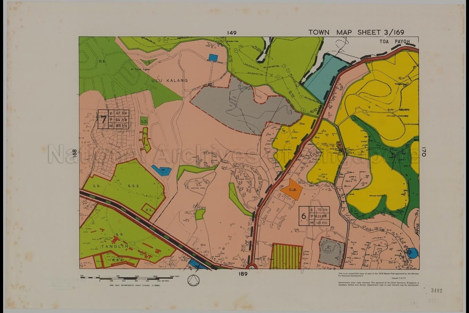1976 Master Plan: Town Map Sheet 3/169