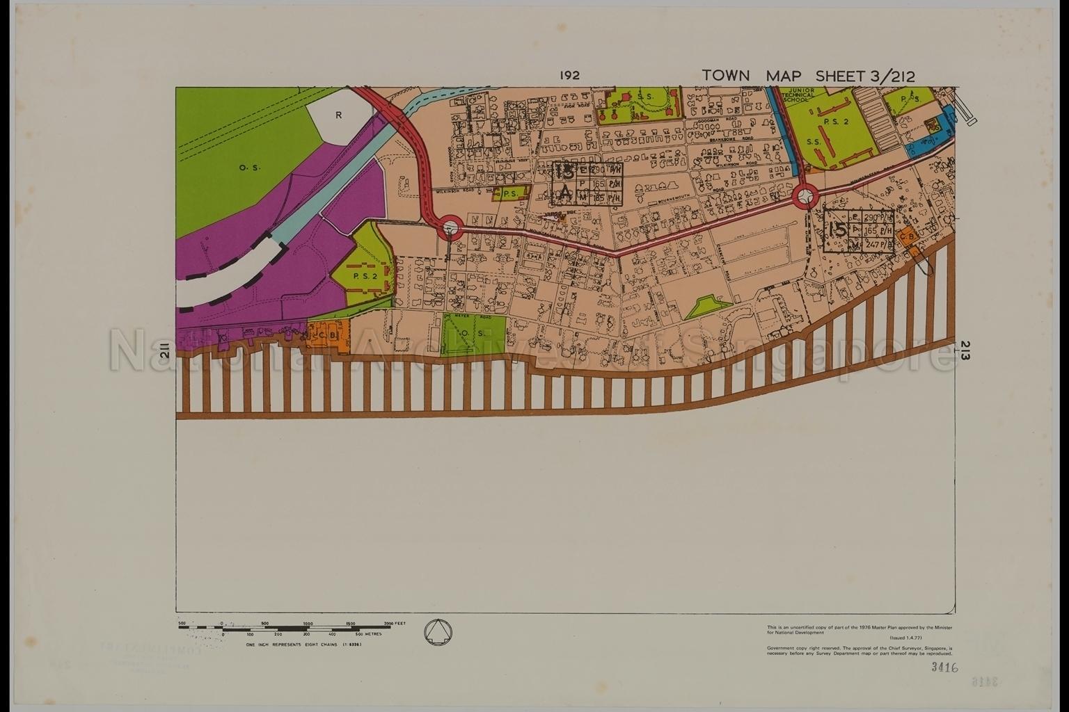 1976 Master Plan: Town Map Sheet 3/212
