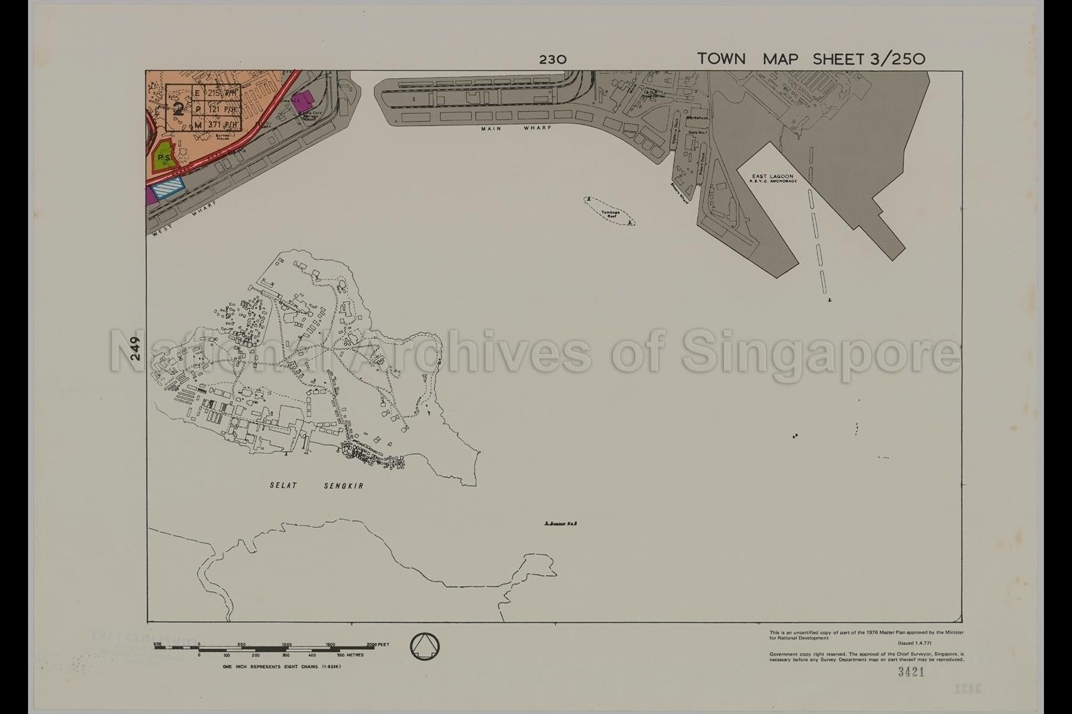 1976 Master Plan: Town Map Sheet 3/250