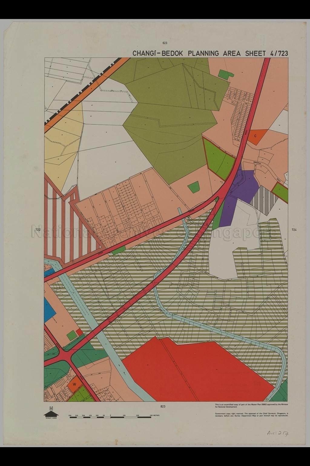 Master Plan 1980 : Changi-Bedok Planning Area Sheet 4/723