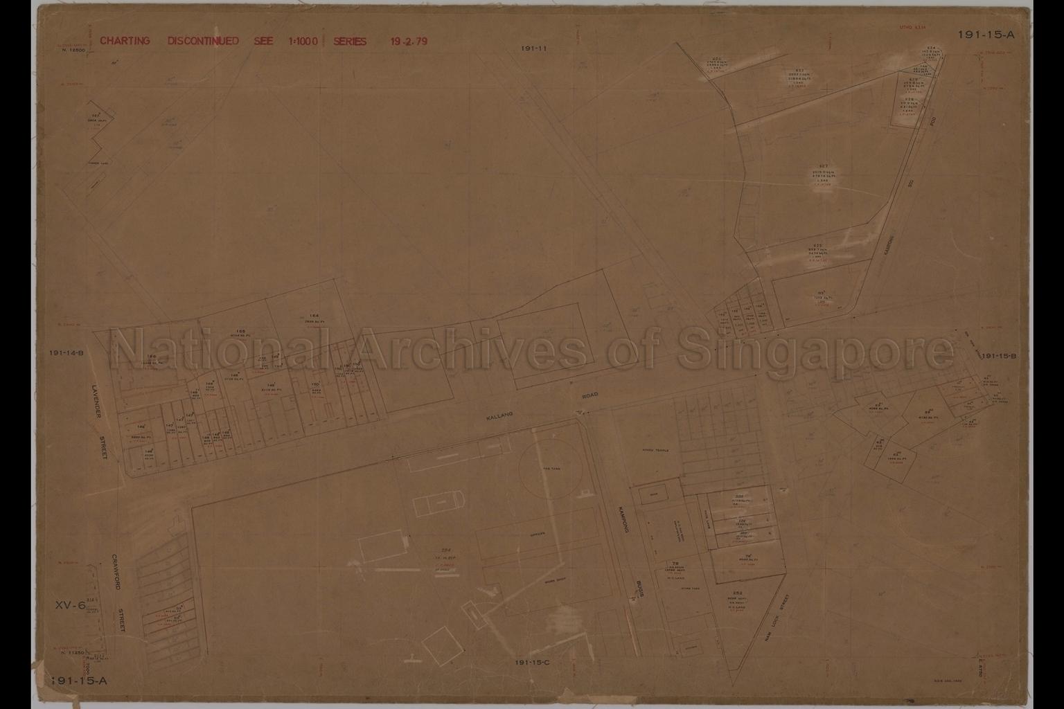 Singapore: Sheet 191-15-A (Lavender Street, Kallang Road)