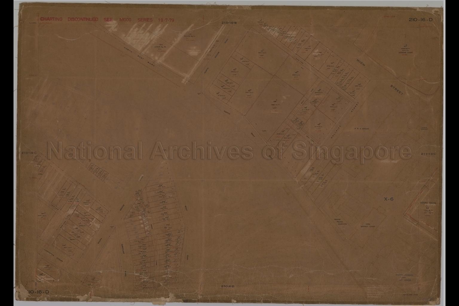 Singapore: Sheet 210-16-D (High Street, North Boat Quay and  …