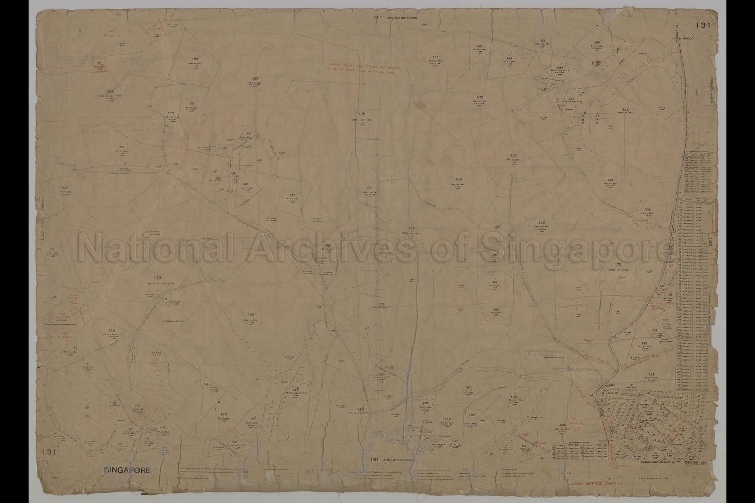 Singapore. Ang Mo Kio Mukim, Punggol Mukim and Saranggong  …
