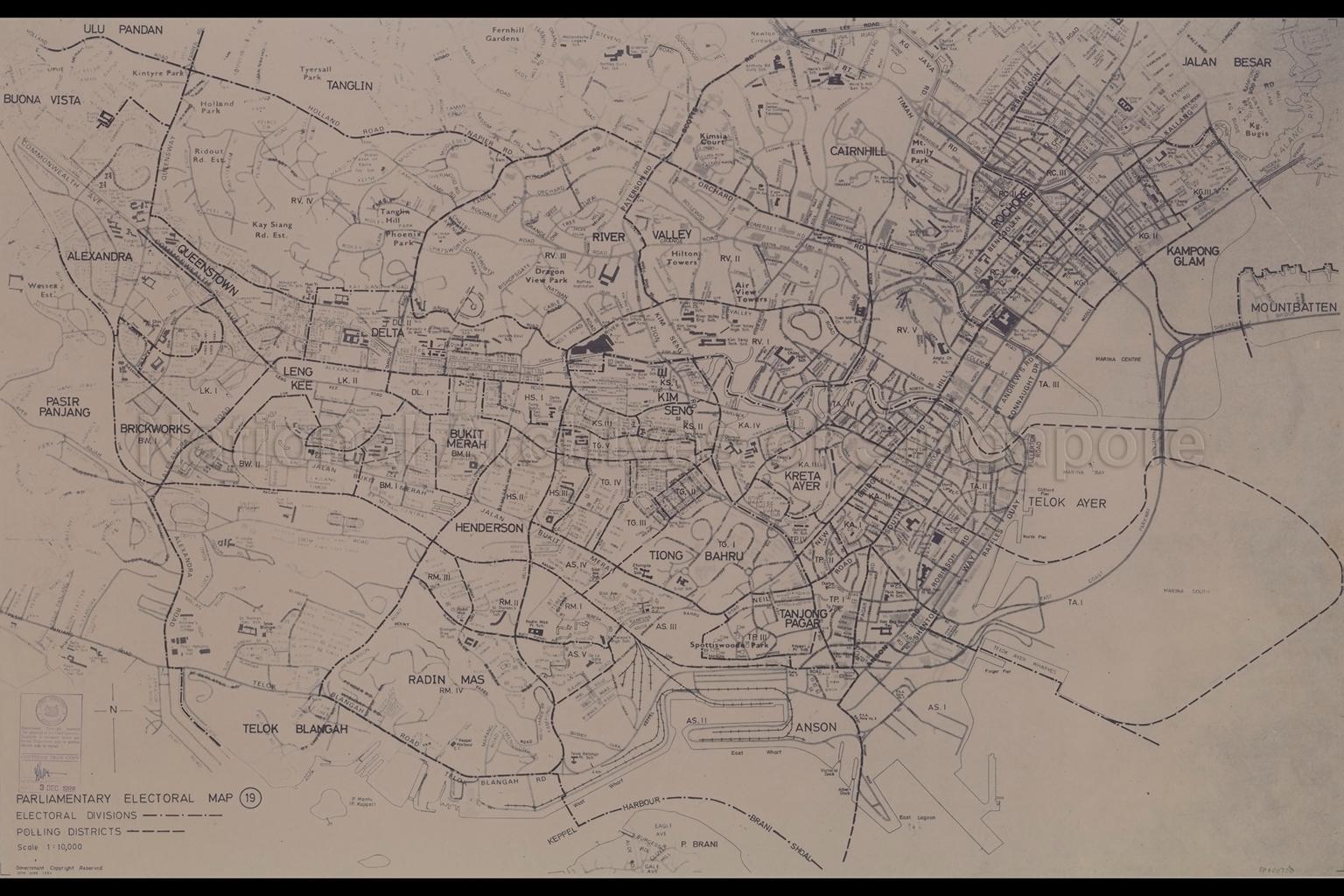 Parliamentary electoral Map (19) (Singapore Town)