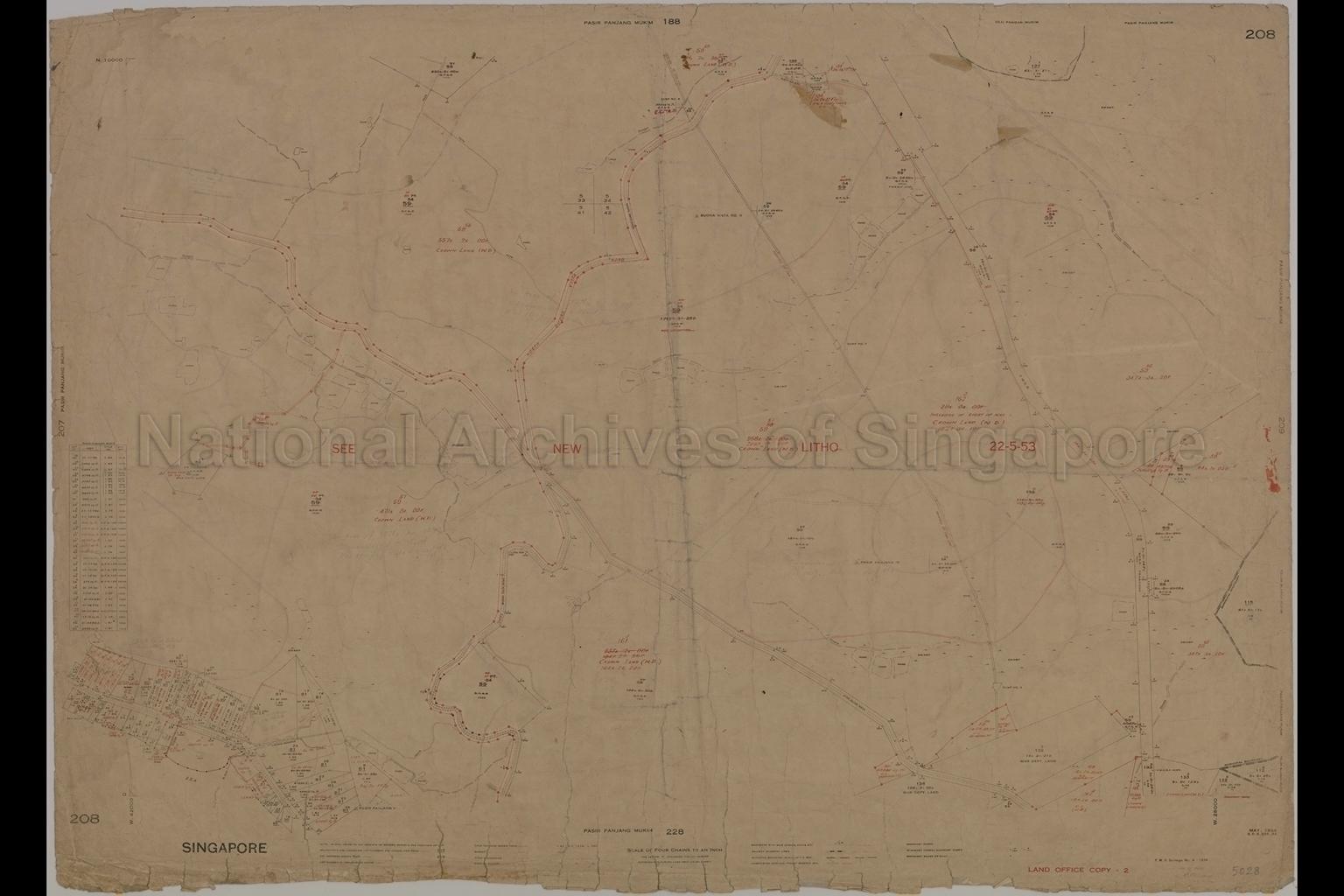 Singapore. Pasir Panjang Mukim, Ulu Pandan Mukim, and Telok  …