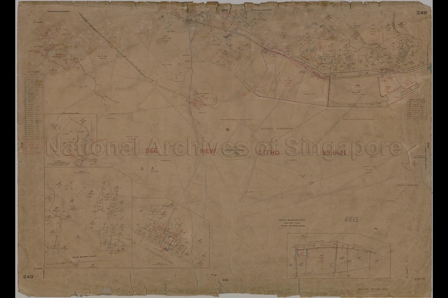 Pasir Panjang Mukim, Telok Blangah Mukim, Town Subdivision  …