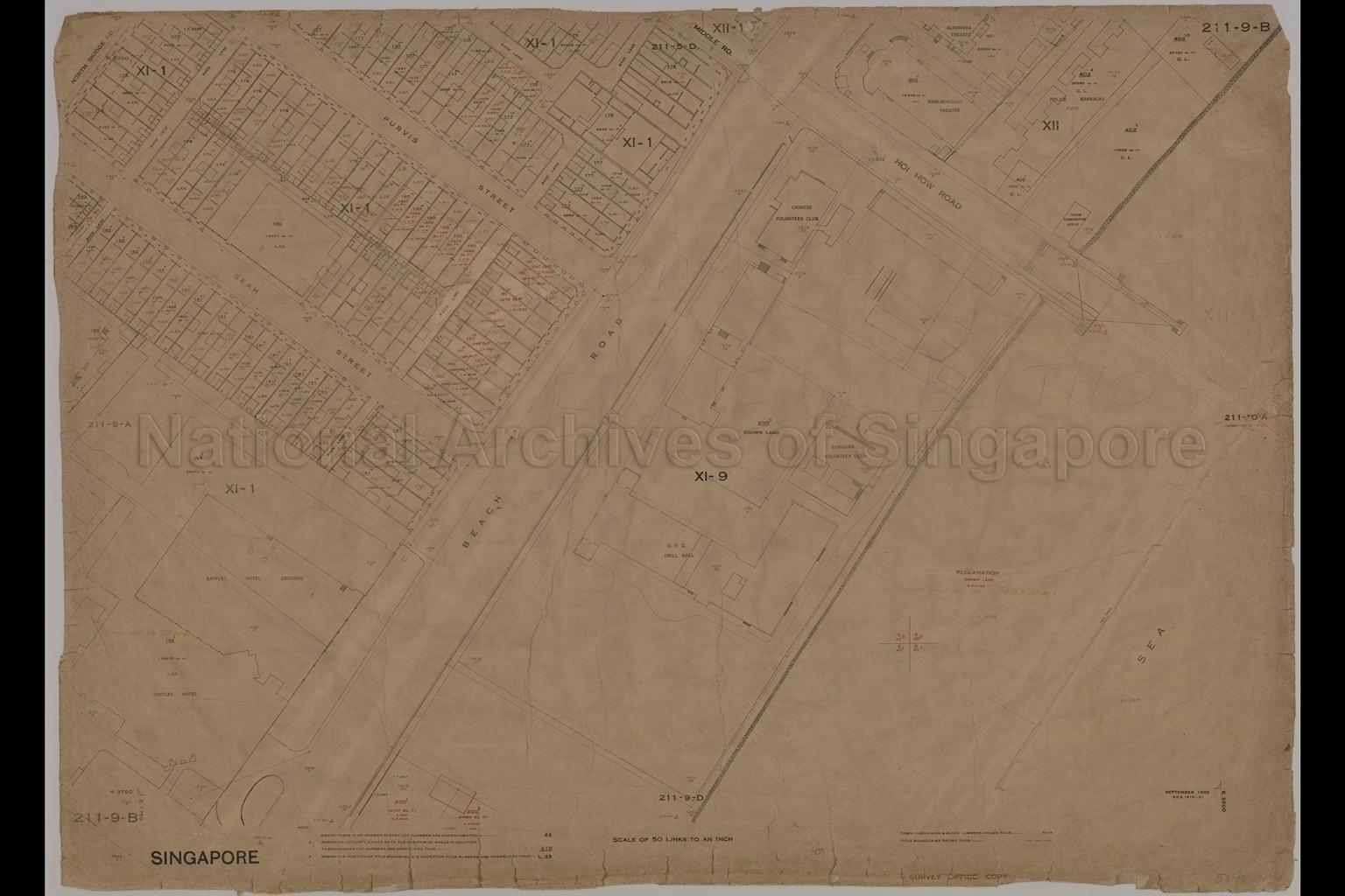 Singapore. Town Subdivision Numbers XI-1 and XI-9 and Town  …