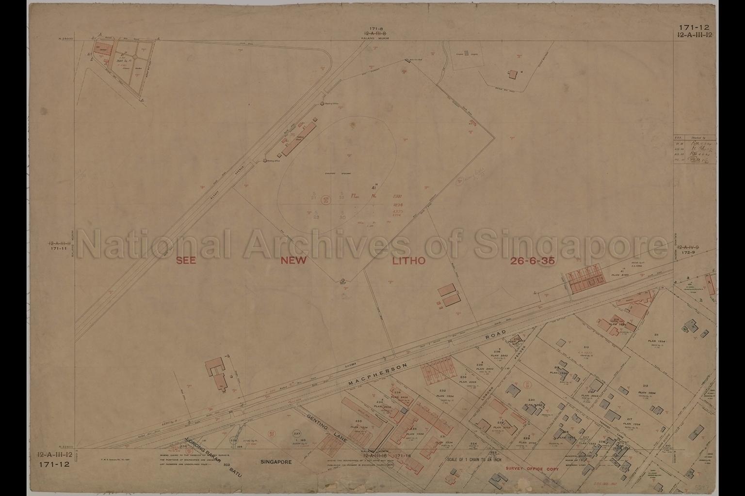 Singapore. Kalang (Kallang) Mukim
