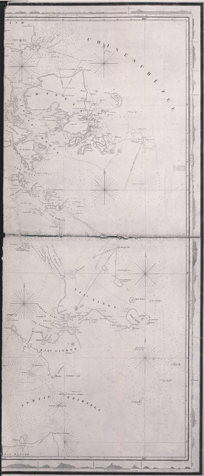 Van de Vaarwaters en Eilanden Tusschen Sumatra and Borneo.  …